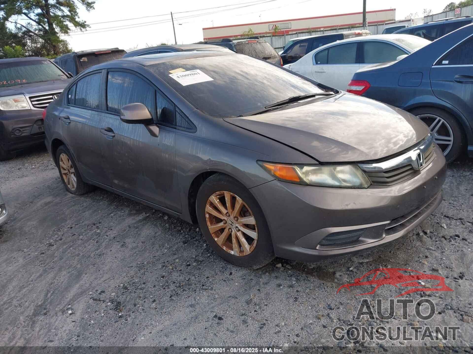 HONDA CIVIC 2012 - 19XFB2F82CE334555