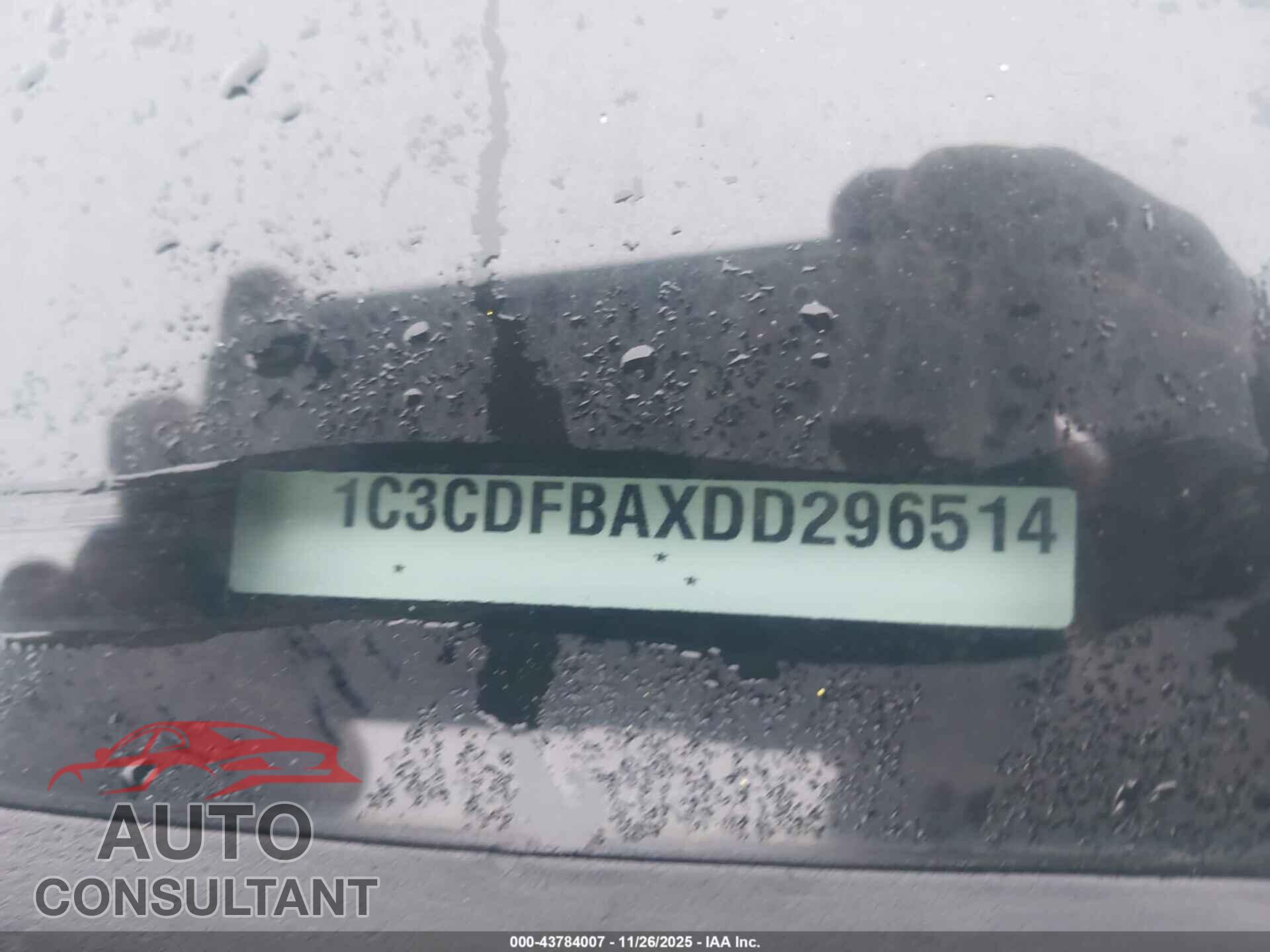 DODGE DART 2013 - 1C3CDFBAXDD296514