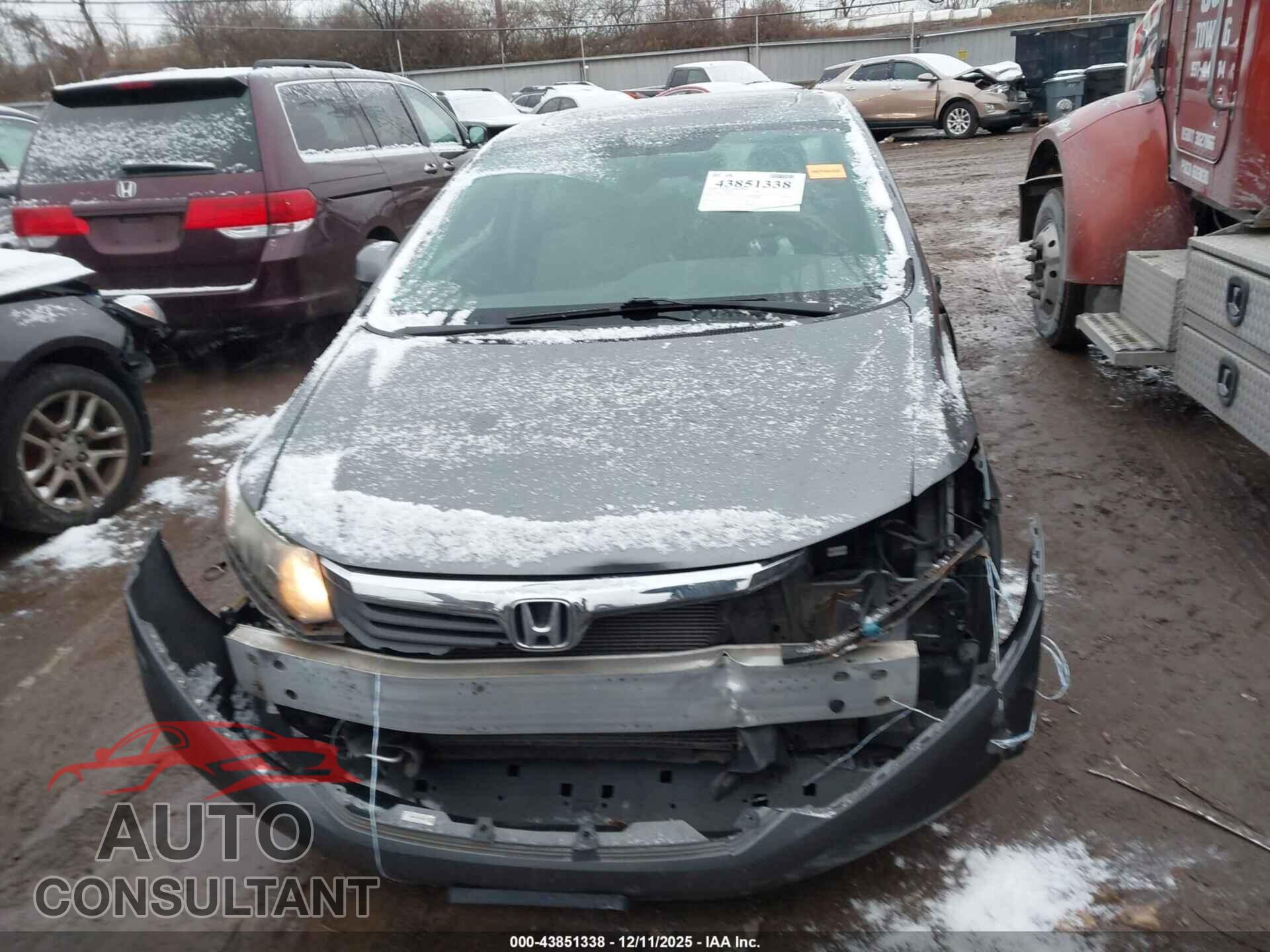 HONDA CIVIC 2012 - 19XFB2F81CE308528