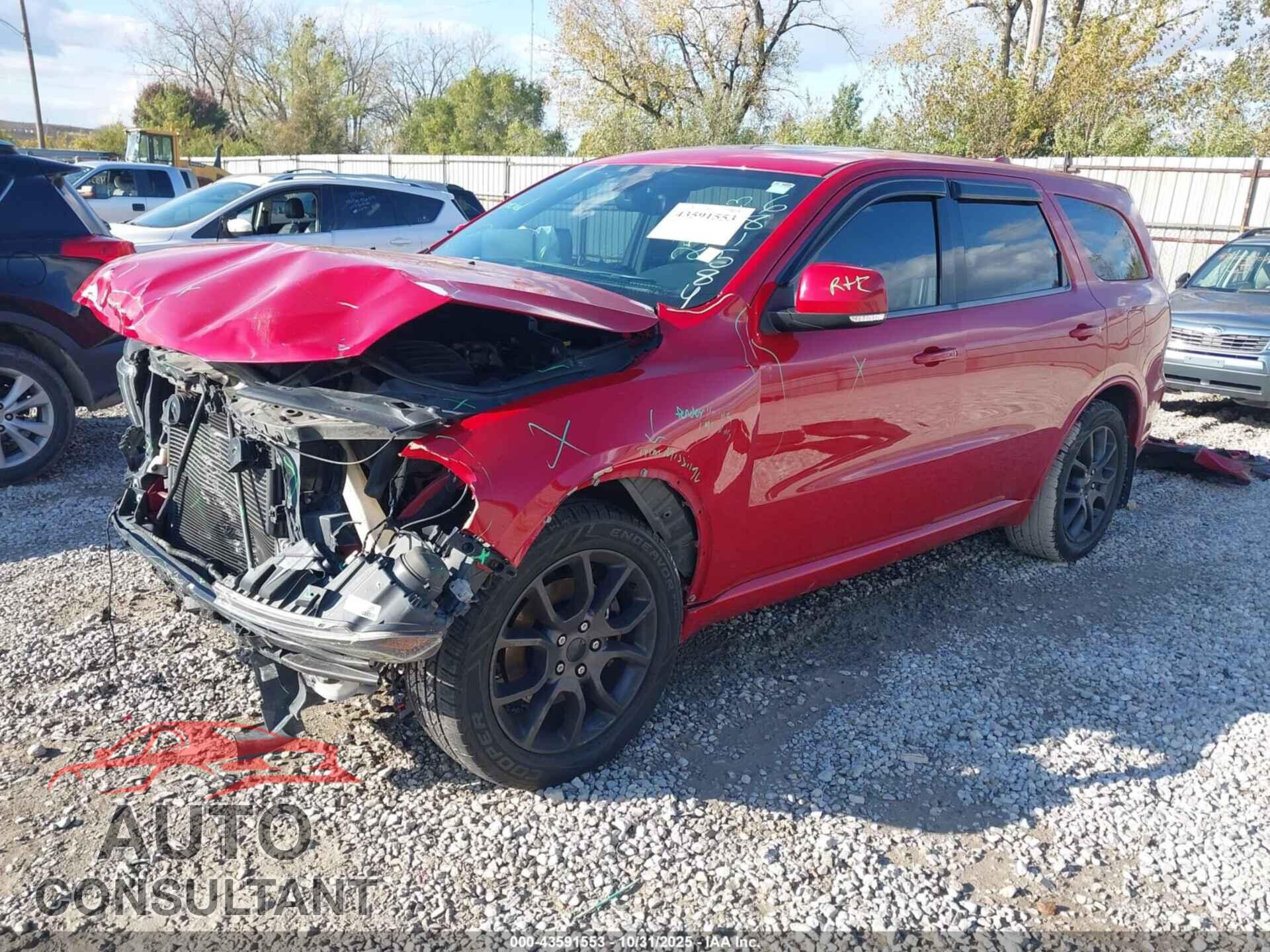 DODGE DURANGO 2017 - 1C4SDJCT9HC681584