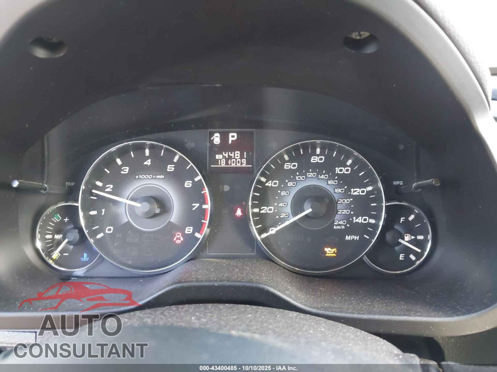 SUBARU OUTBACK 2010 - 4S4BRBGC6A3331672