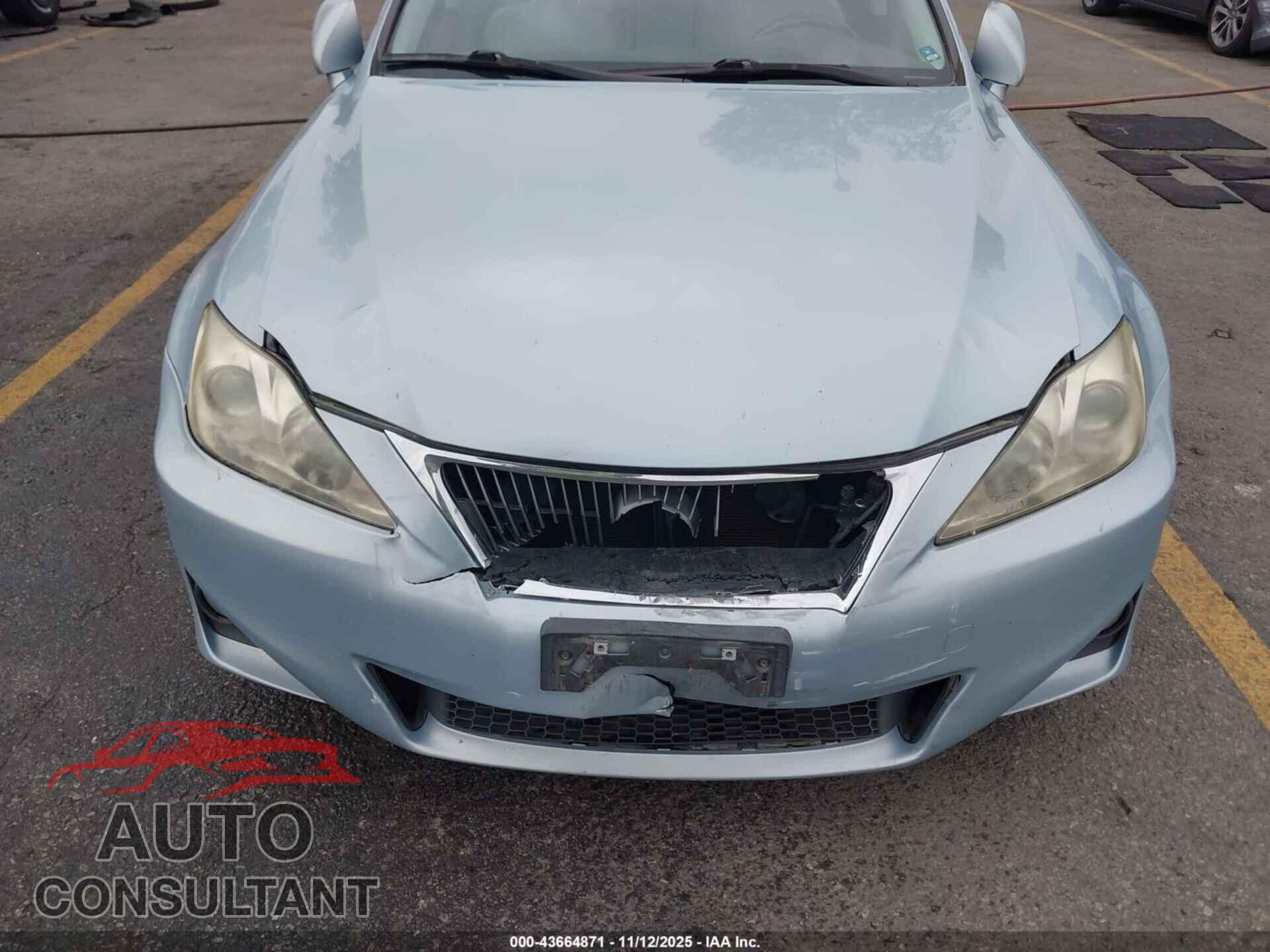 LEXUS IS 250 2012 - JTHBF5C29C5162300