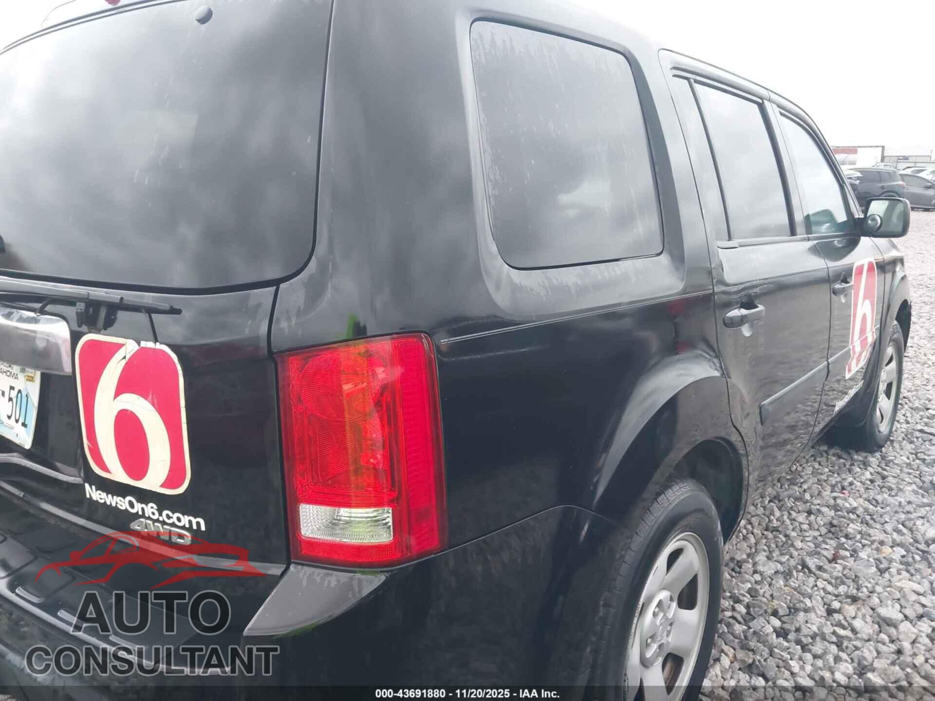 HONDA PILOT 2013 - 5FNYF4H22DB071724