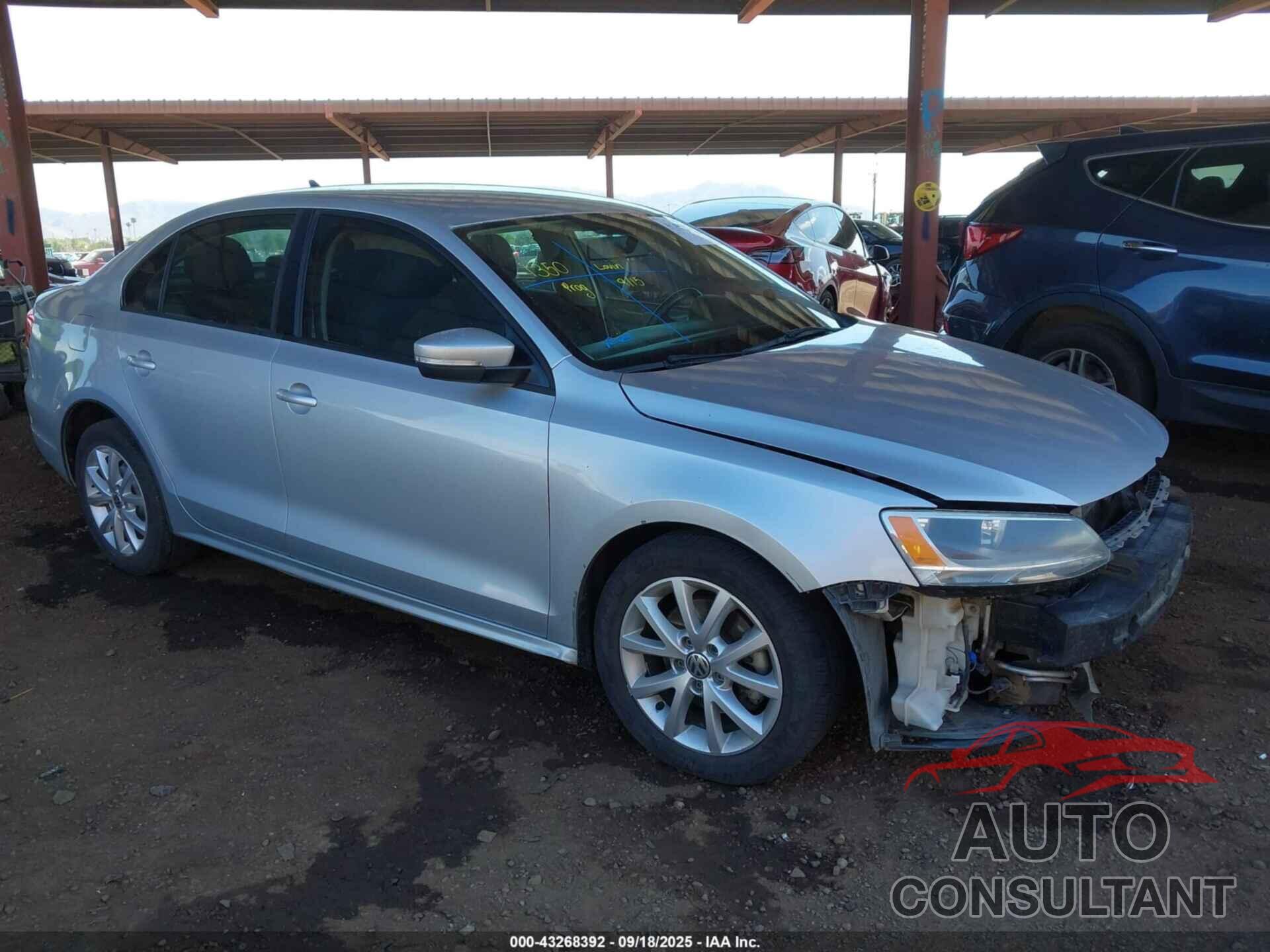 VOLKSWAGEN JETTA 2012 - 3VWDP7AJ3CM315435