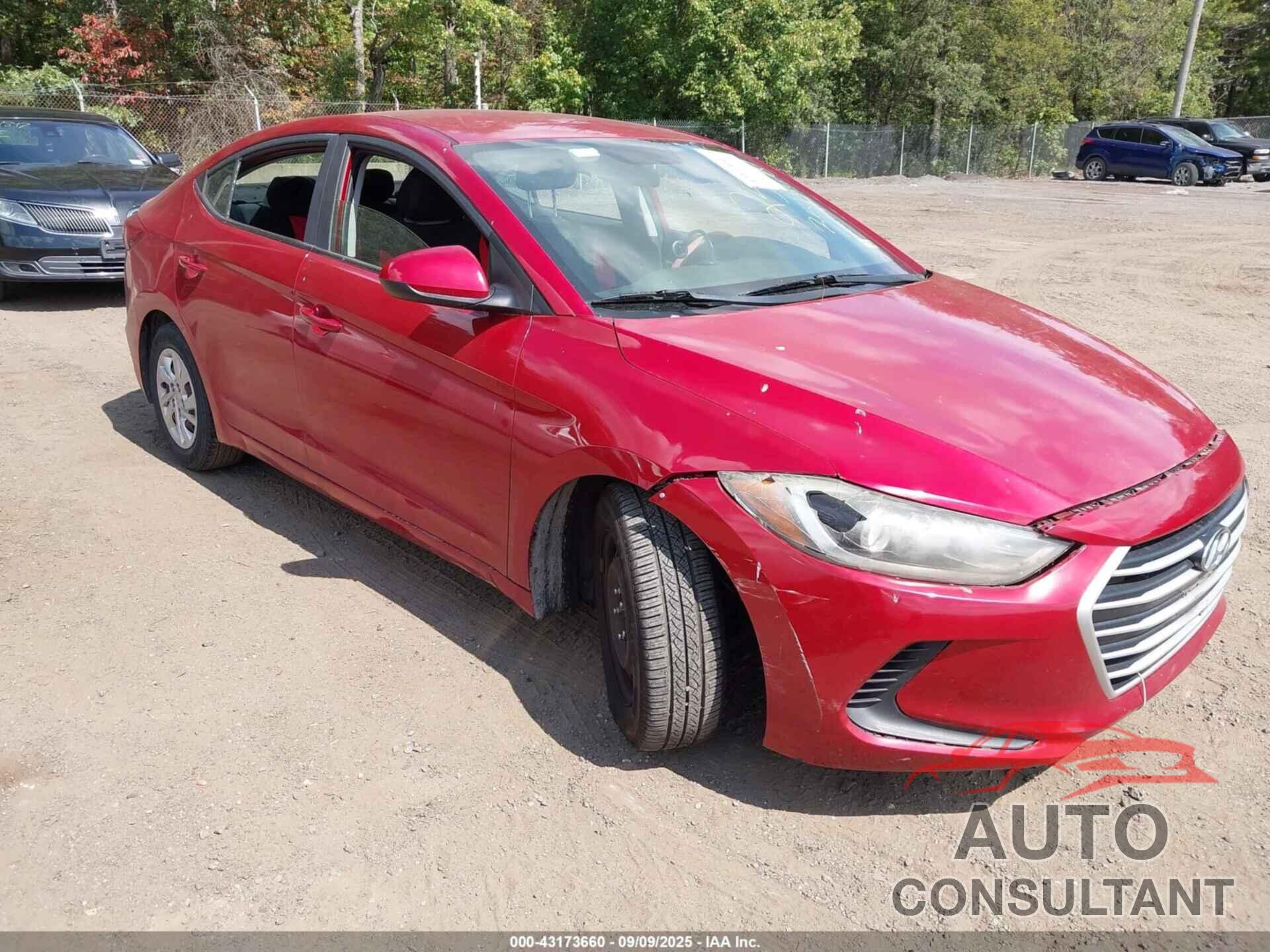 HYUNDAI ELANTRA 2017 - 5NPD74LF7HH166888
