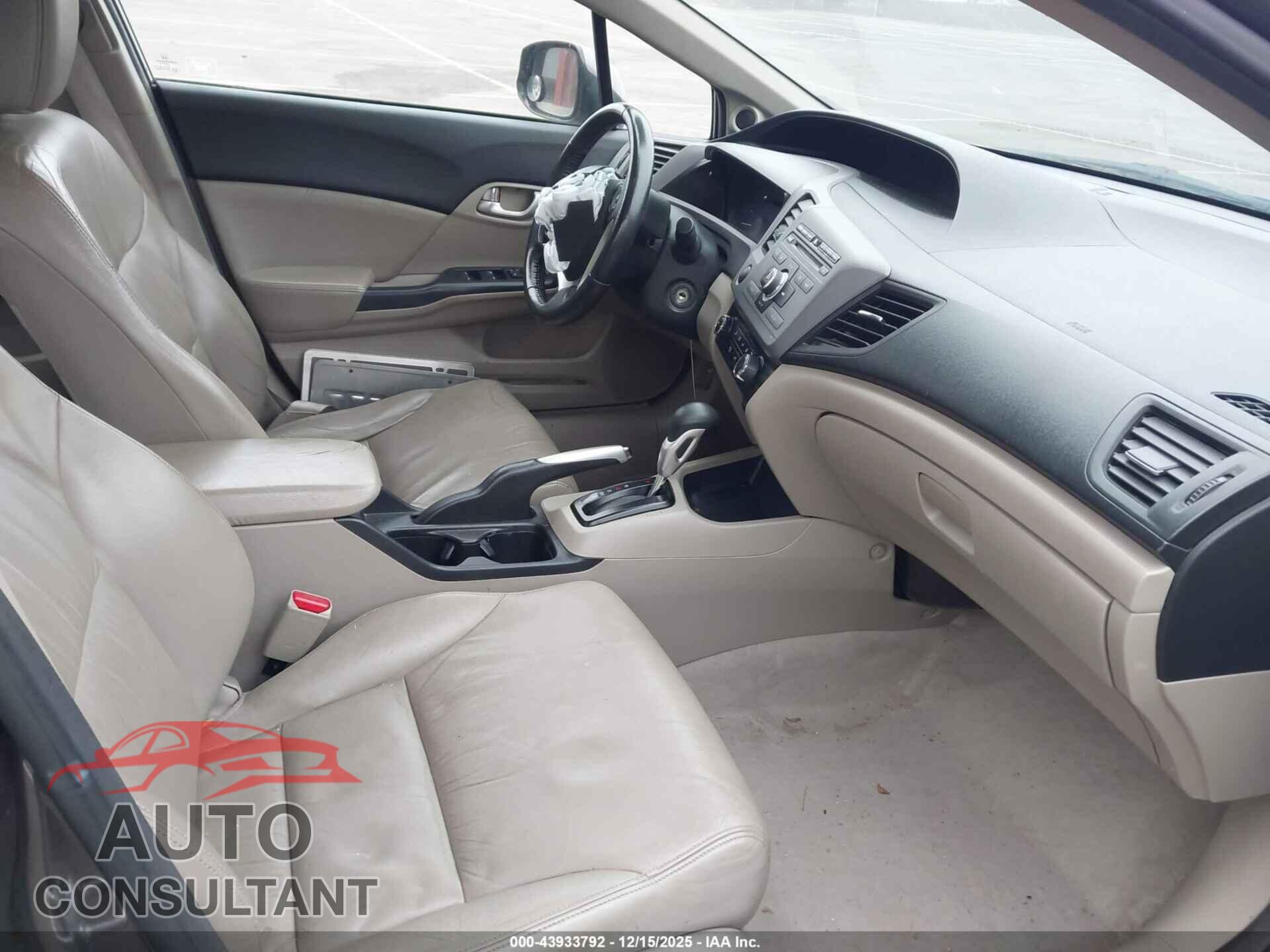 HONDA CIVIC 2012 - 19XFB2F90CE329783