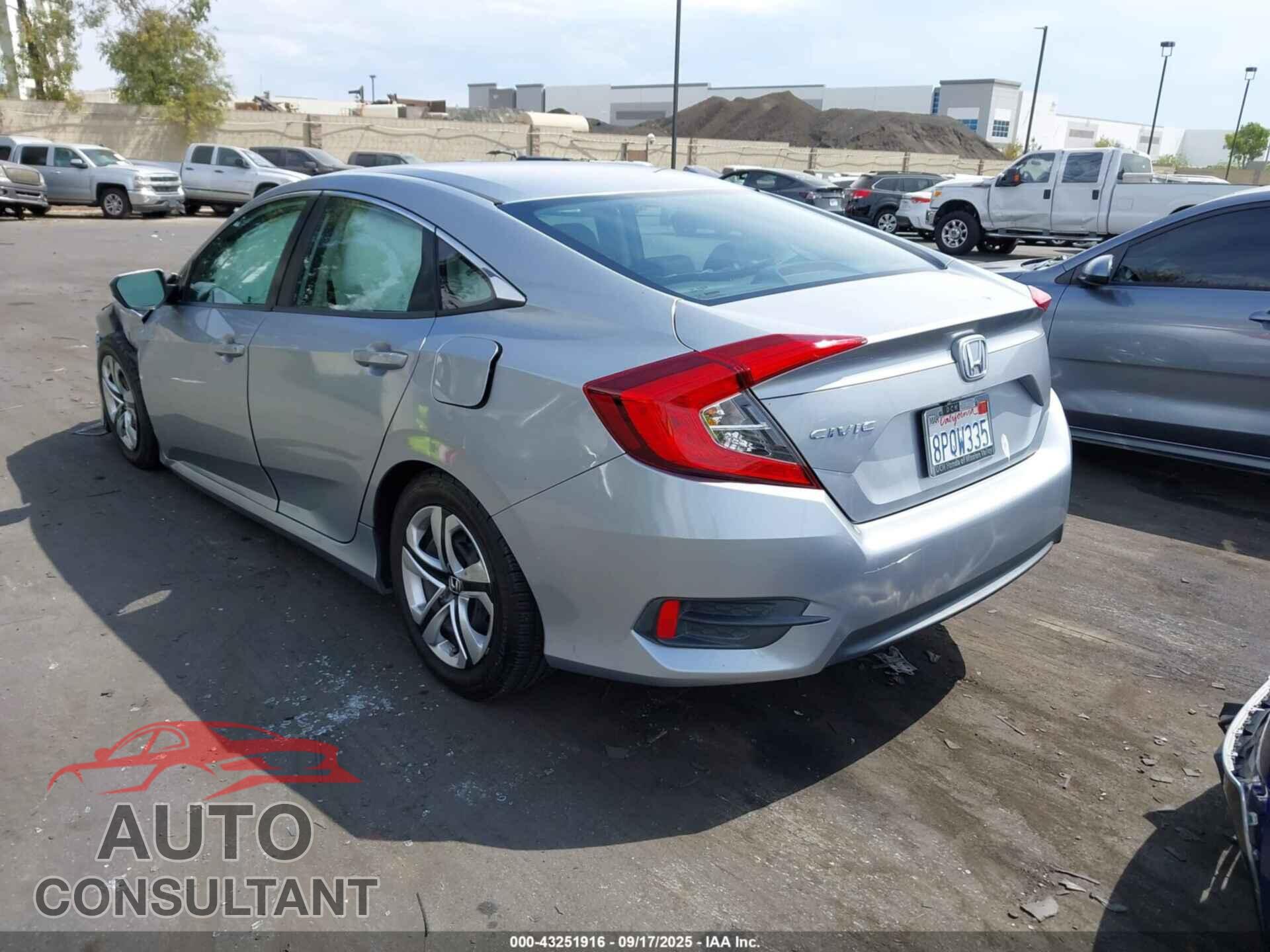 HONDA CIVIC 2017 - 19XFC2F51HE009096