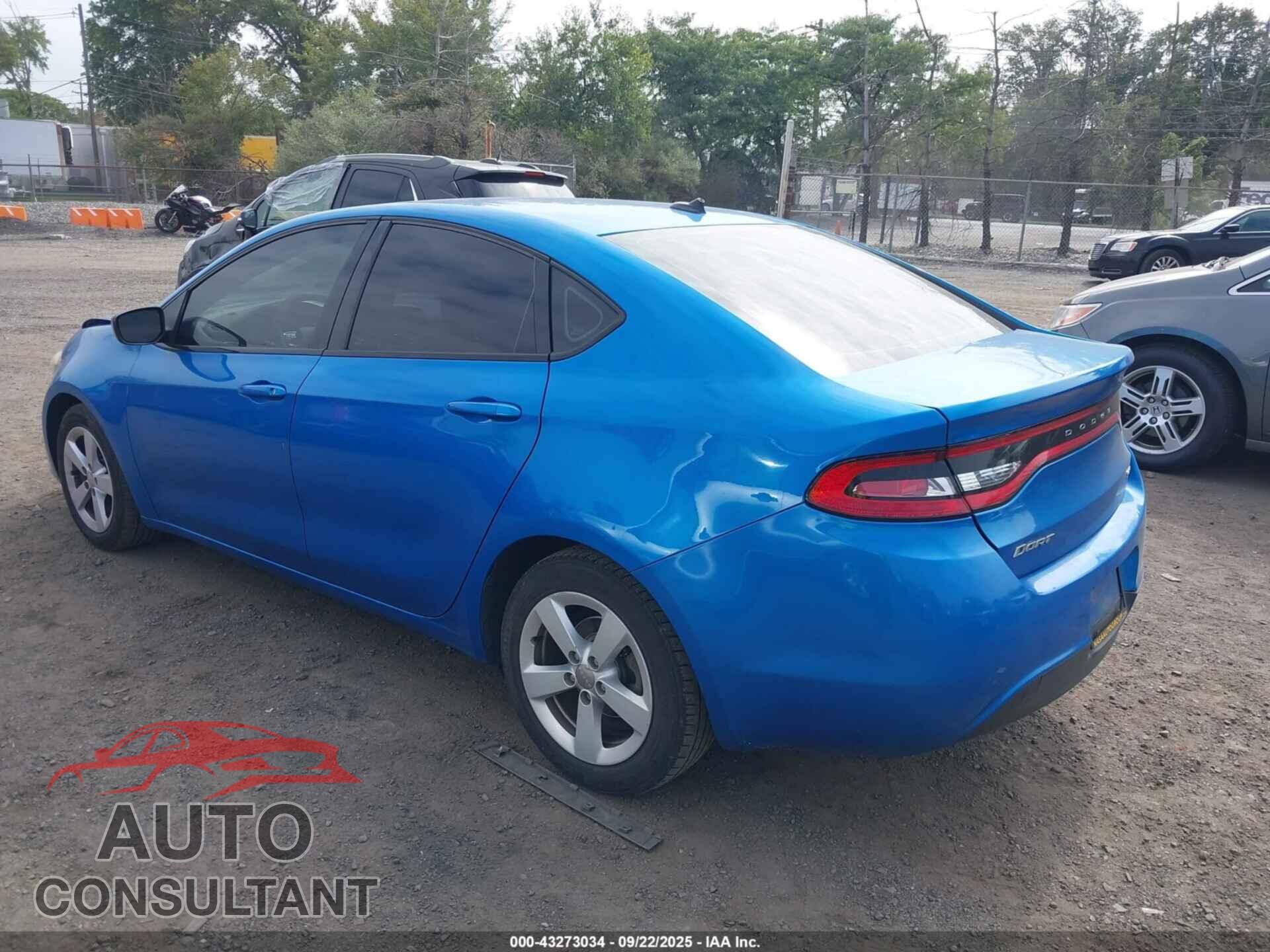 DODGE DART 2015 - 1C3CDFBB4FD330670
