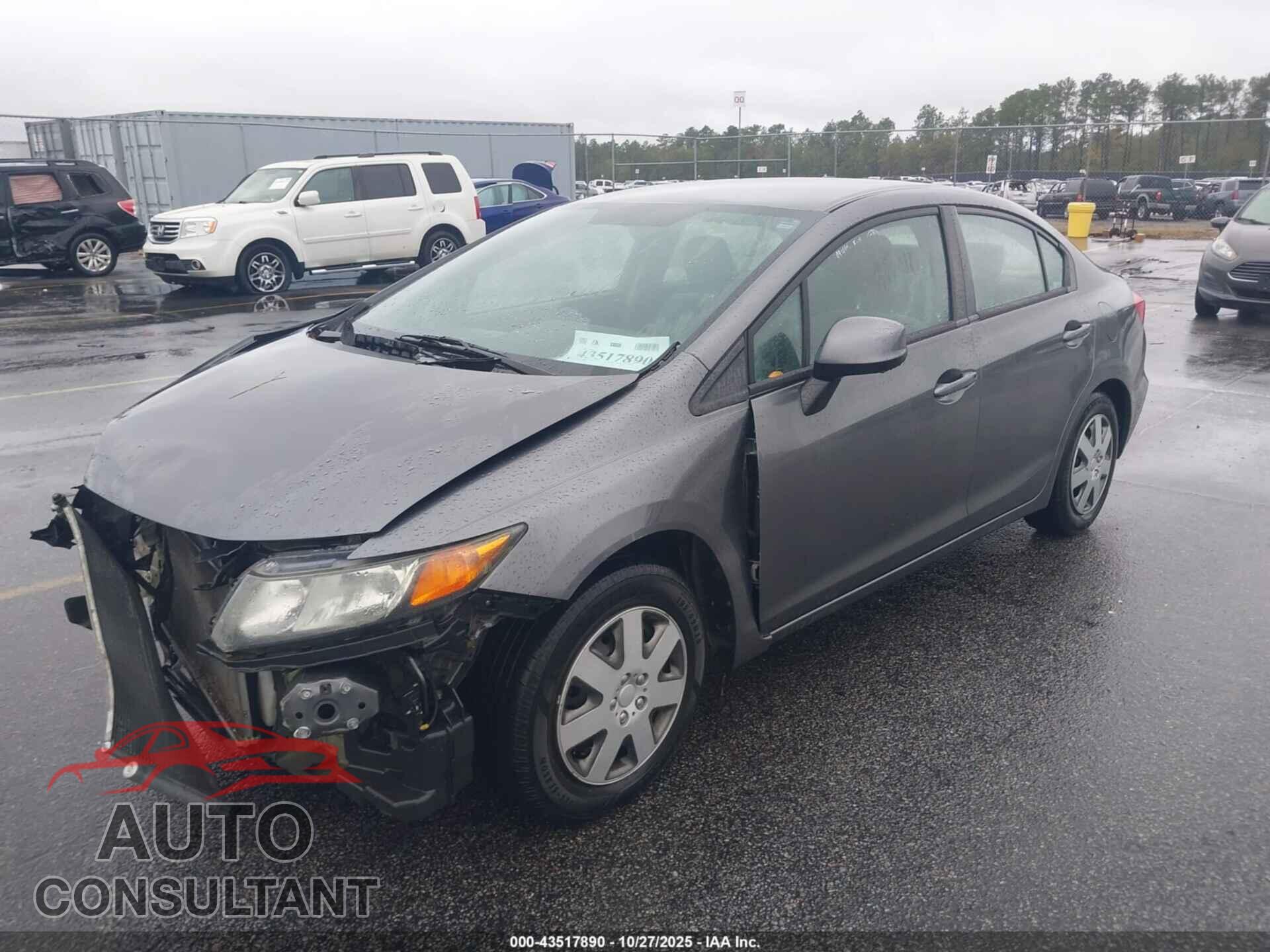 HONDA CIVIC 2012 - 19XFB2F59CE330668