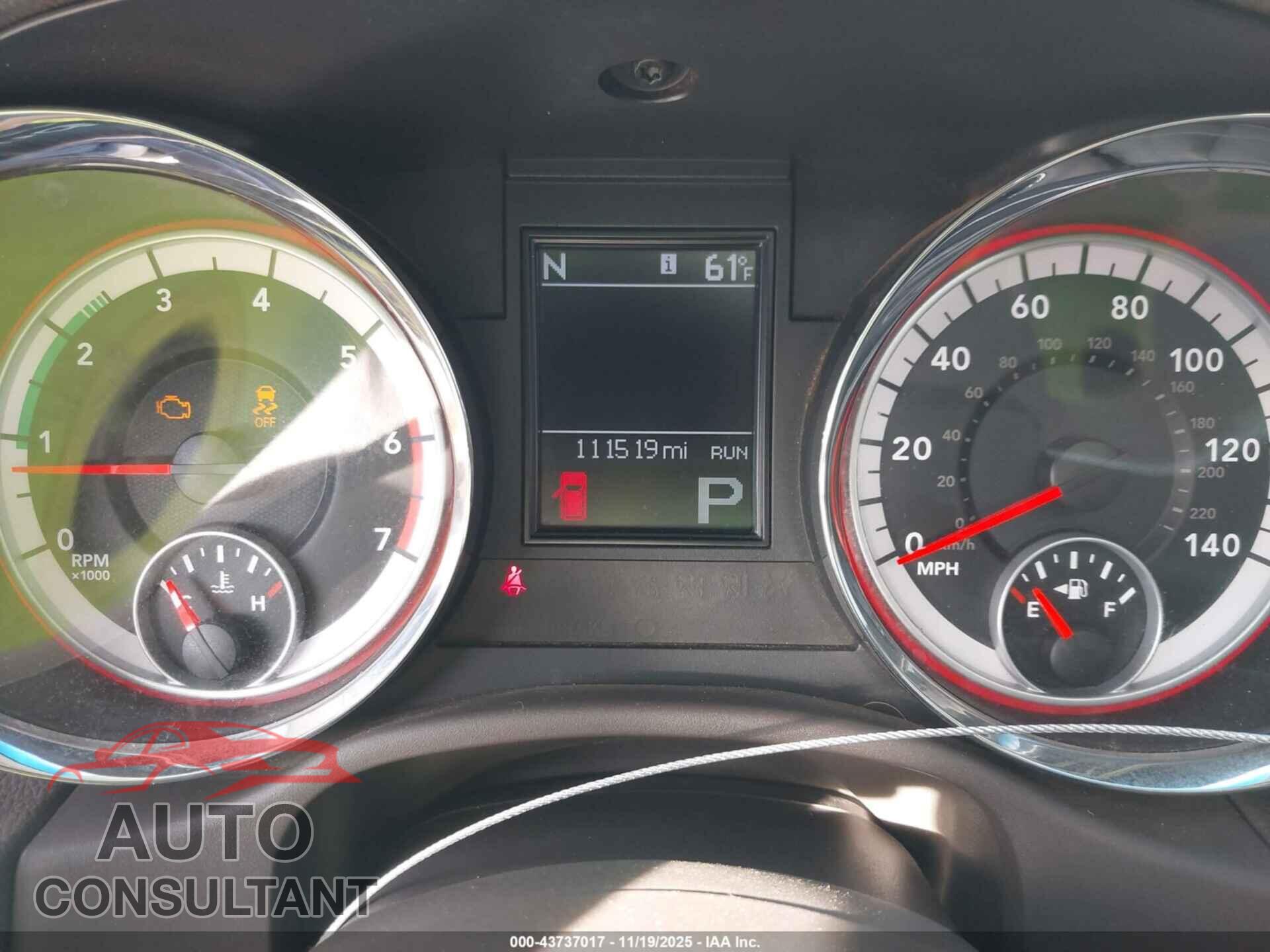 DODGE DURANGO 2011 - 1D4SD4GT4BC623582