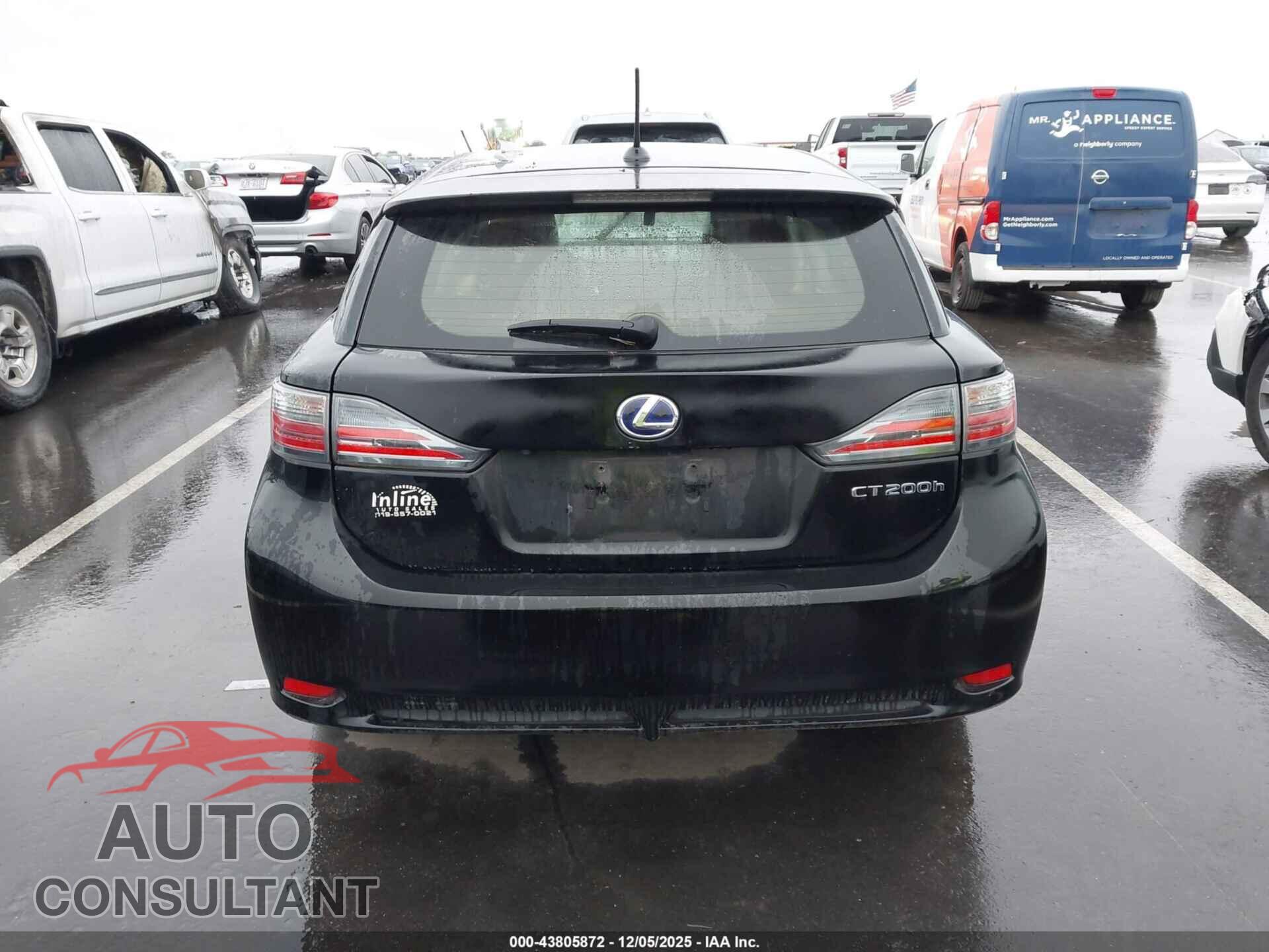 LEXUS CT 200H 2013 - JTHKD5BH2D2155994