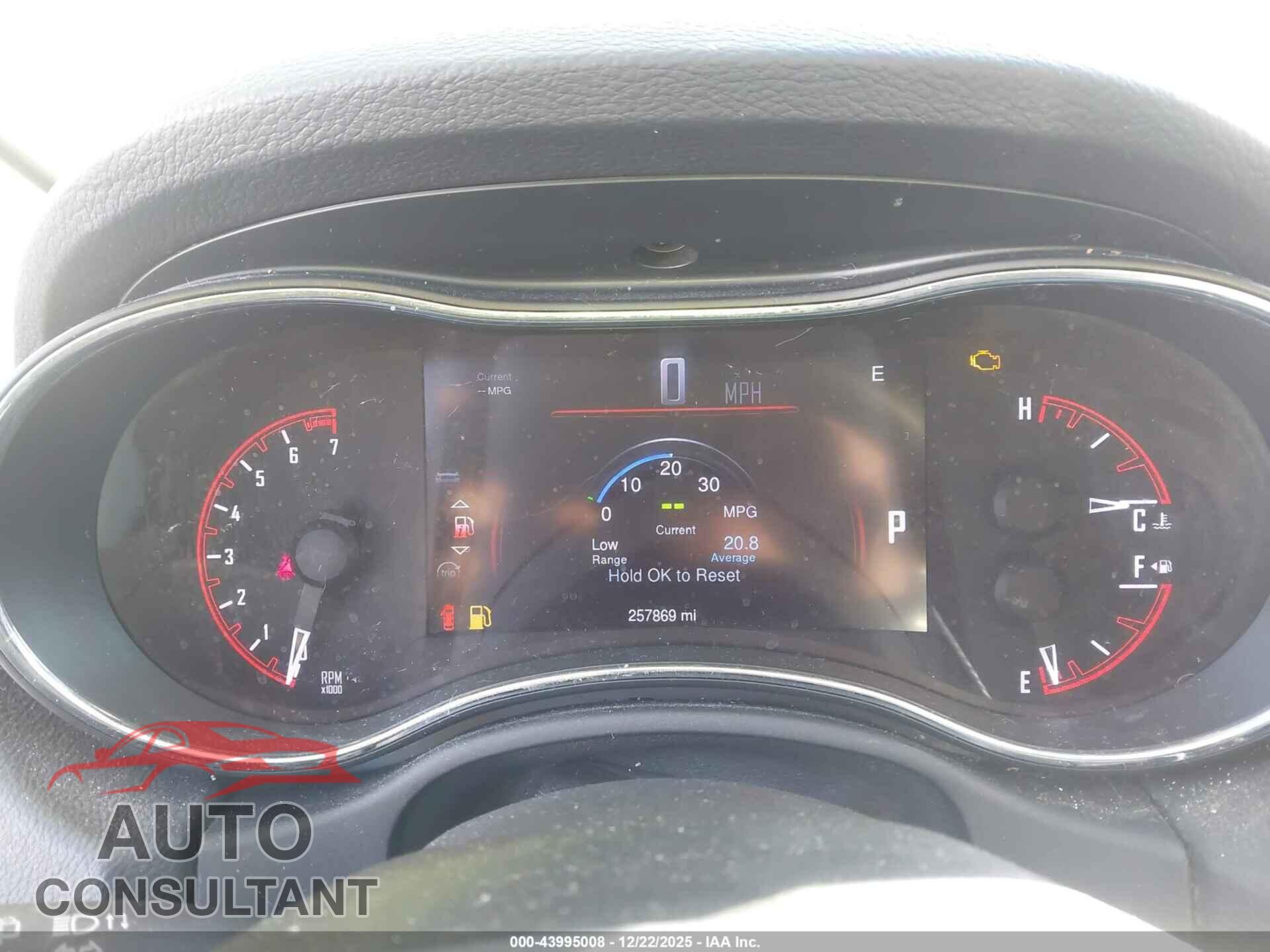 DODGE DURANGO 2015 - 1C4RDJAG5FC810485