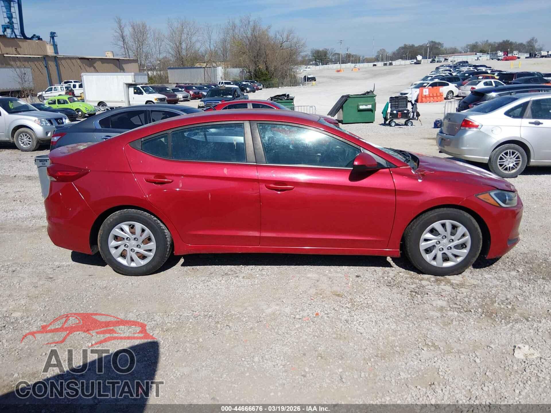 HYUNDAI ELANTRA 2018 - 5NPD74LF3JH257257