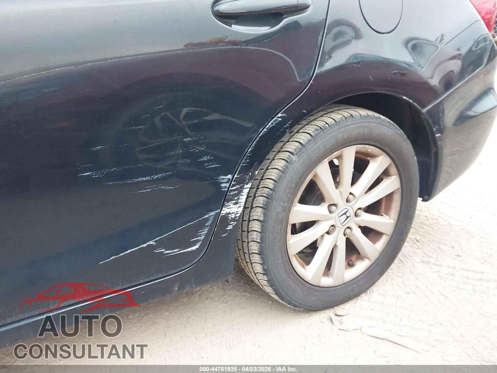 HONDA CIVIC 2012 - 19XFB2F89CE005285