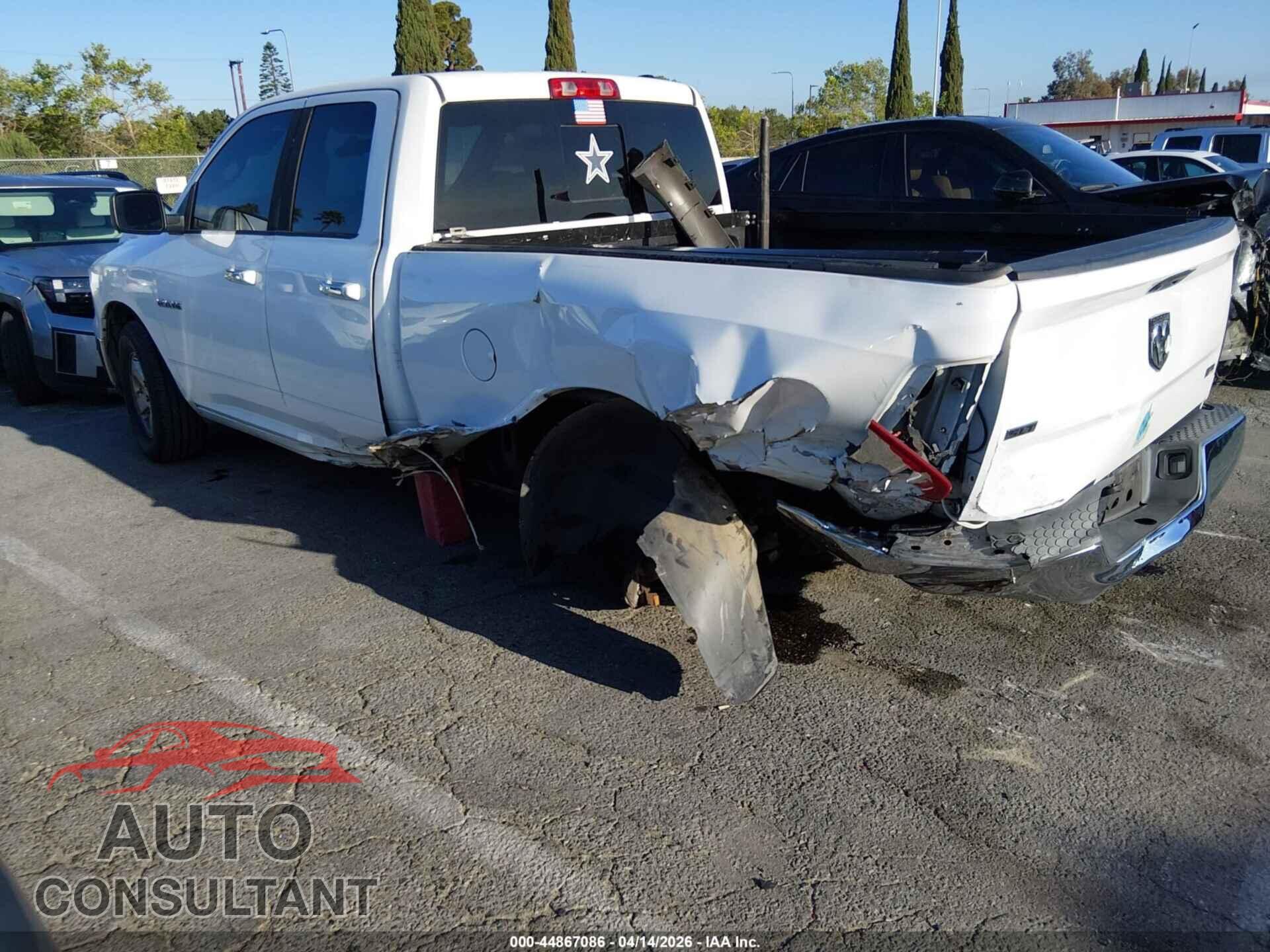 DODGE RAM 1500 2010 - 1D7RB1GP2AS203784