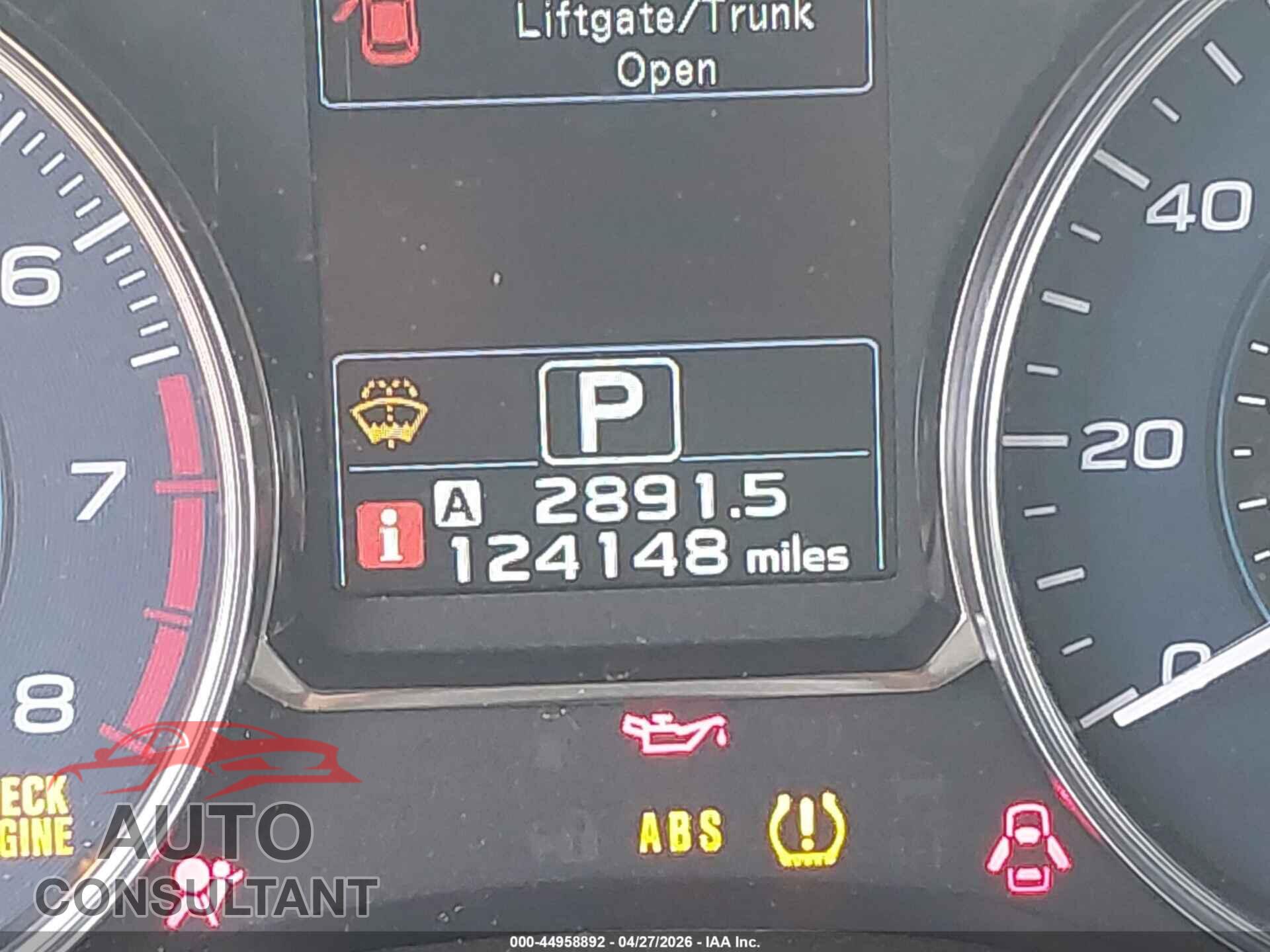 SUBARU XV CROSSTREK 2015 - JF2GPAPC8F8294792