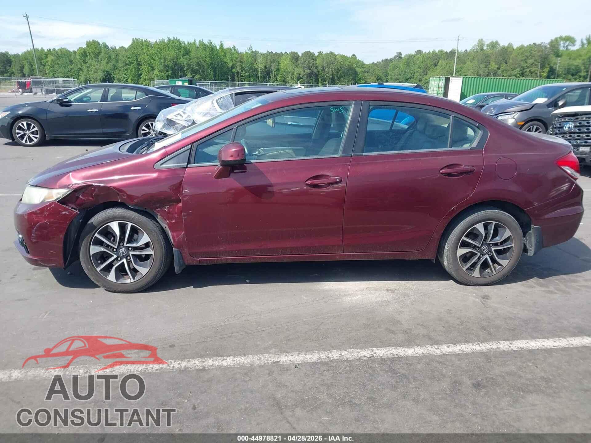 HONDA CIVIC 2013 - 19XFB2F96DE087793