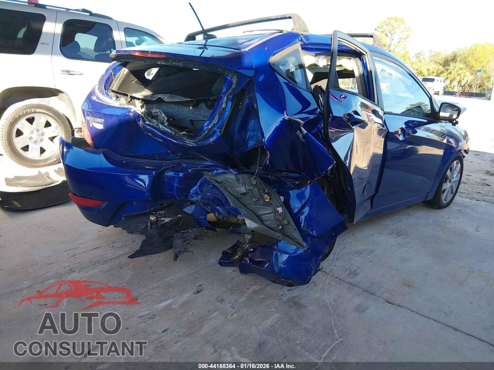 HYUNDAI ACCENT 2012 - KMHCU5AEXCU041432