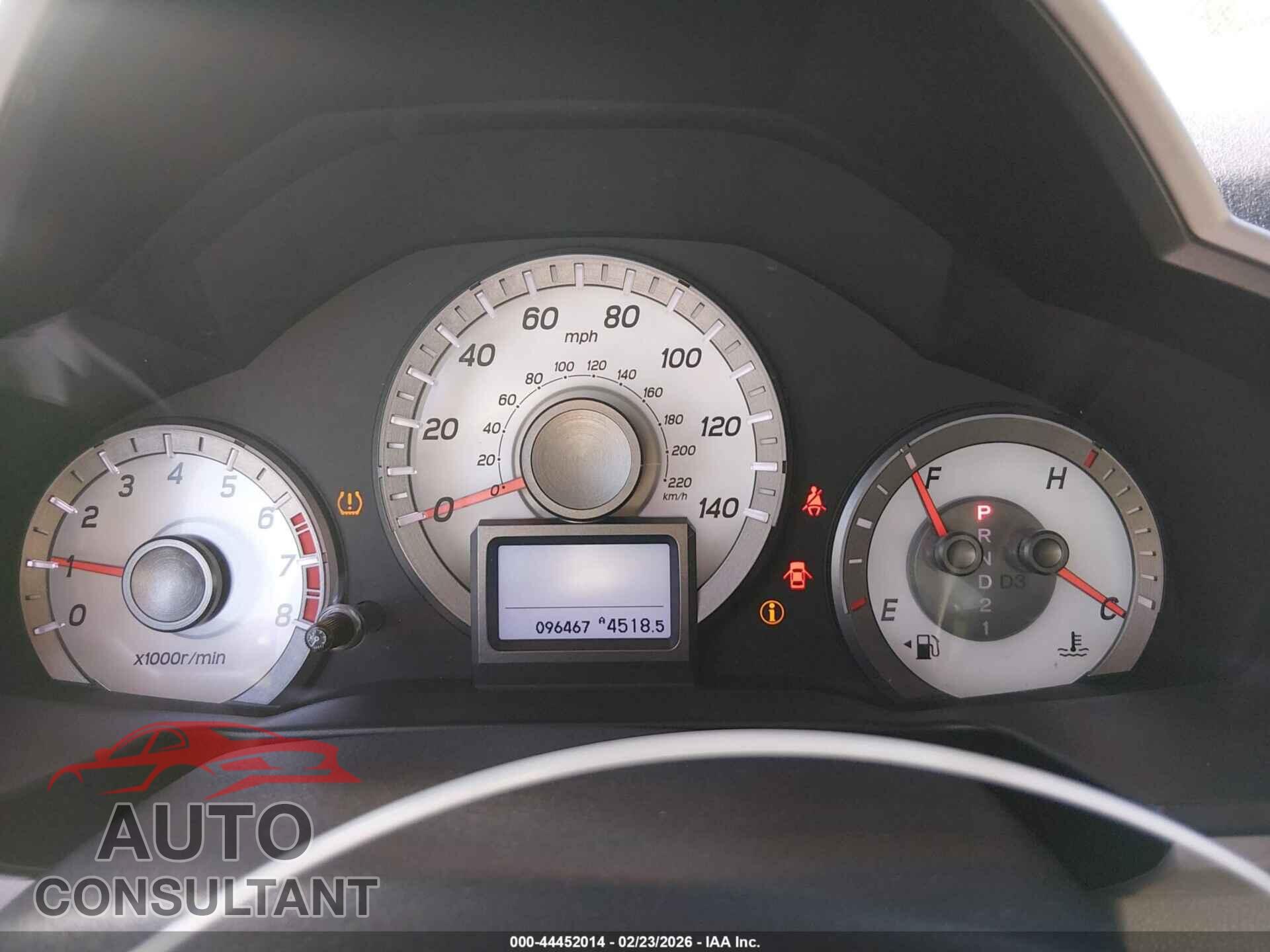 HONDA PILOT 2012 - 5FNYF3H9XCB020087