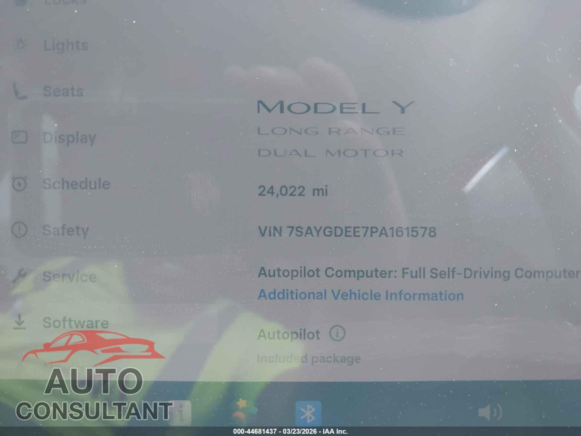 TESLA MODEL Y 2023 - 7SAYGDEE7PA161578