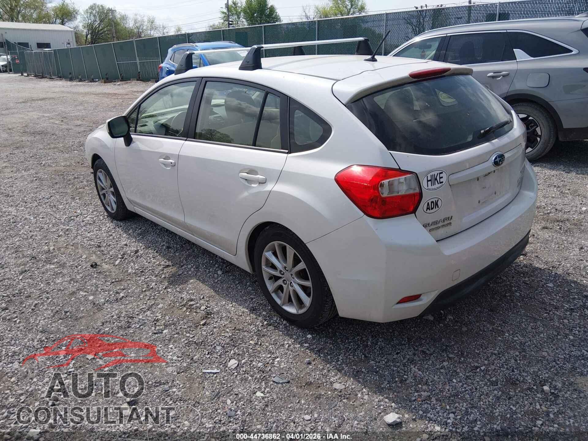 SUBARU IMPREZA 2012 - JF1GPAC67CH233935