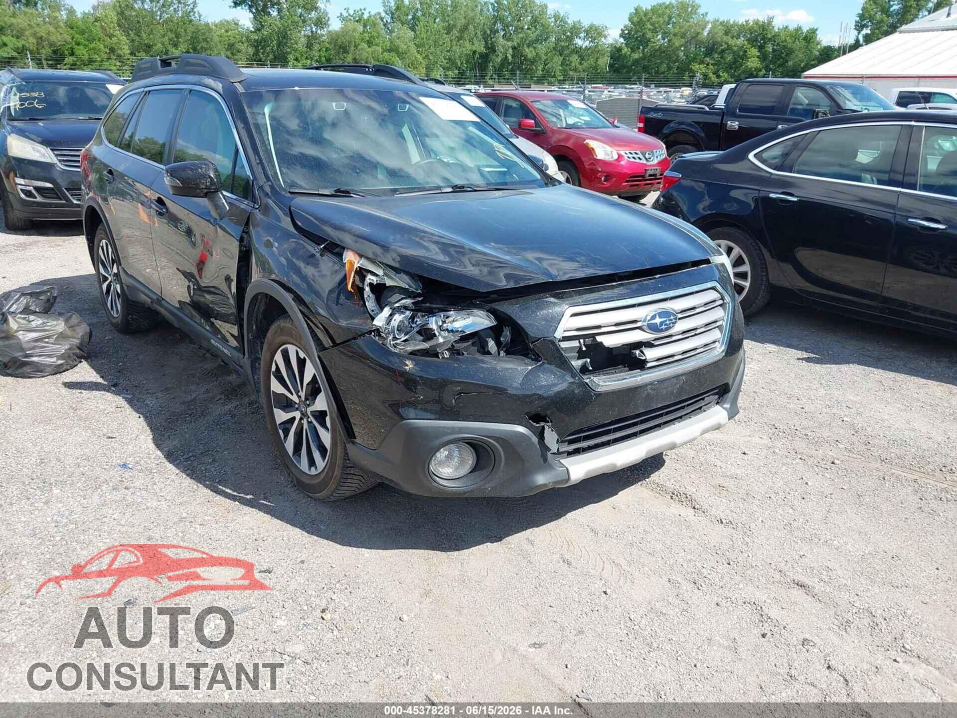 SUBARU OUTBACK 2016 - 4S4BSBNC6G3207160