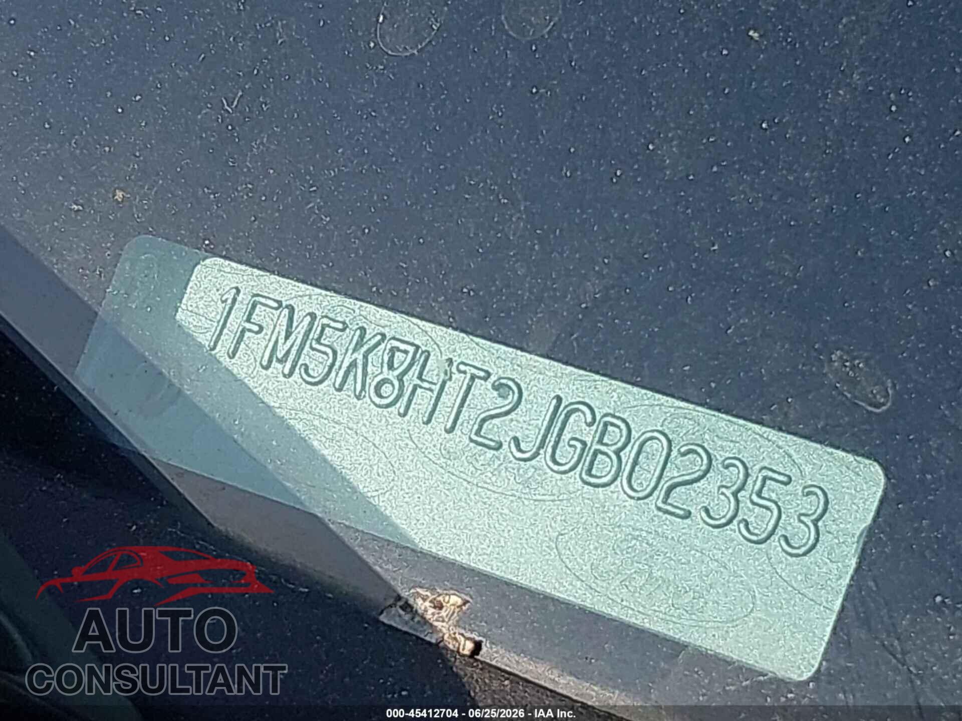 FORD EXPLORER 2018 - 1FM5K8HT2JGB02353