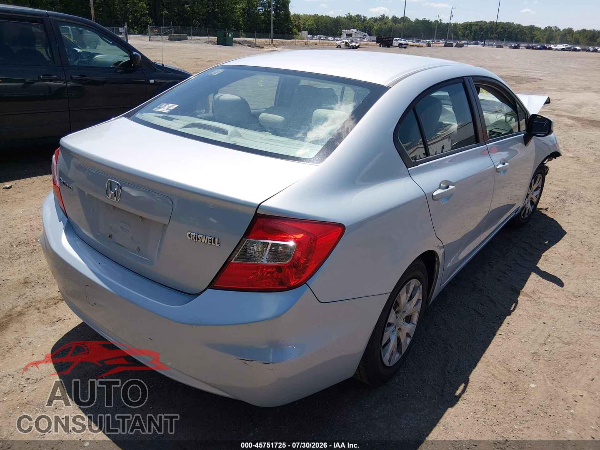 HONDA CIVIC 2012 - 19XFB2F52CE332908