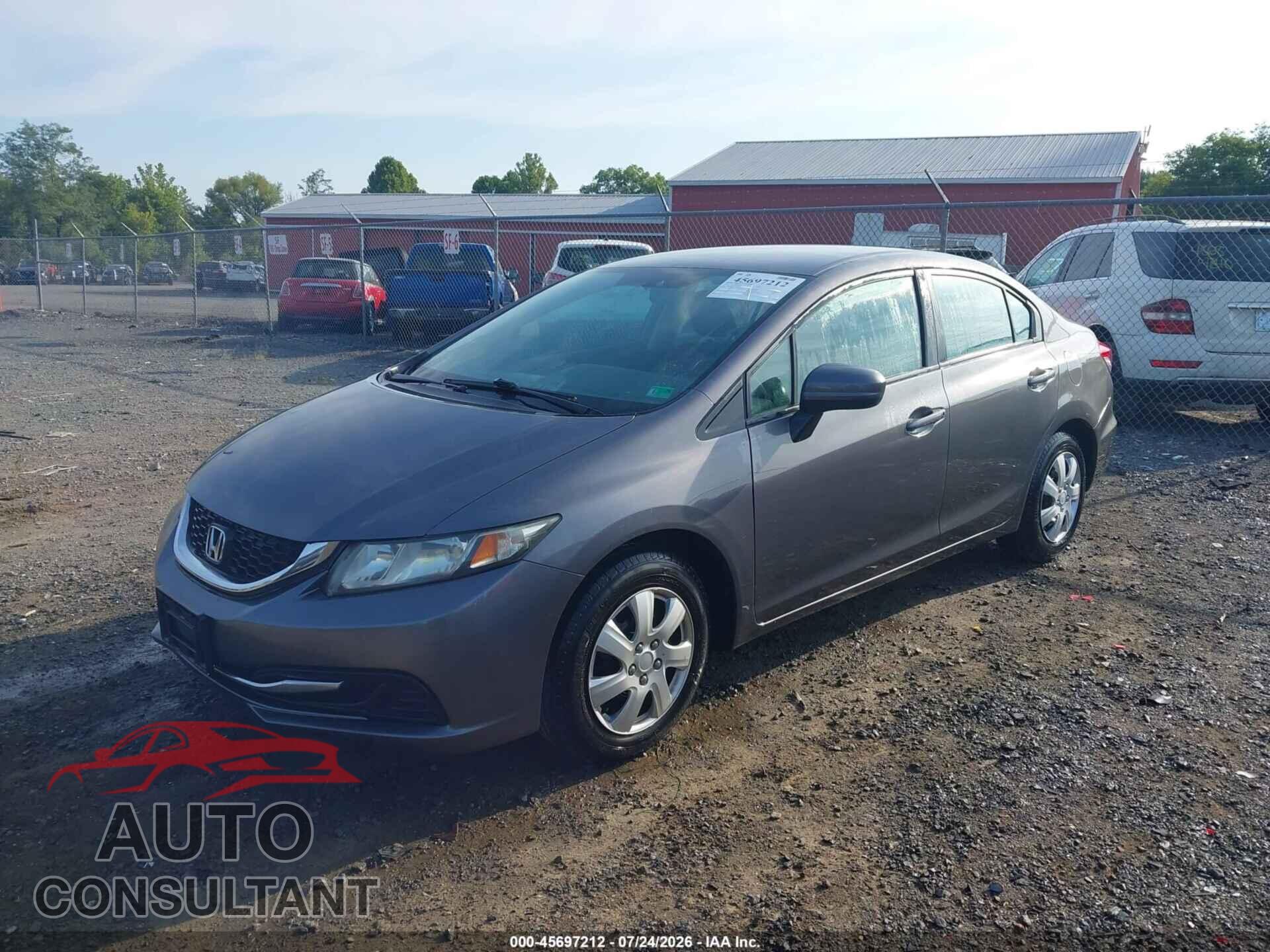HONDA CIVIC 2014 - 19XFB2F56EE259559