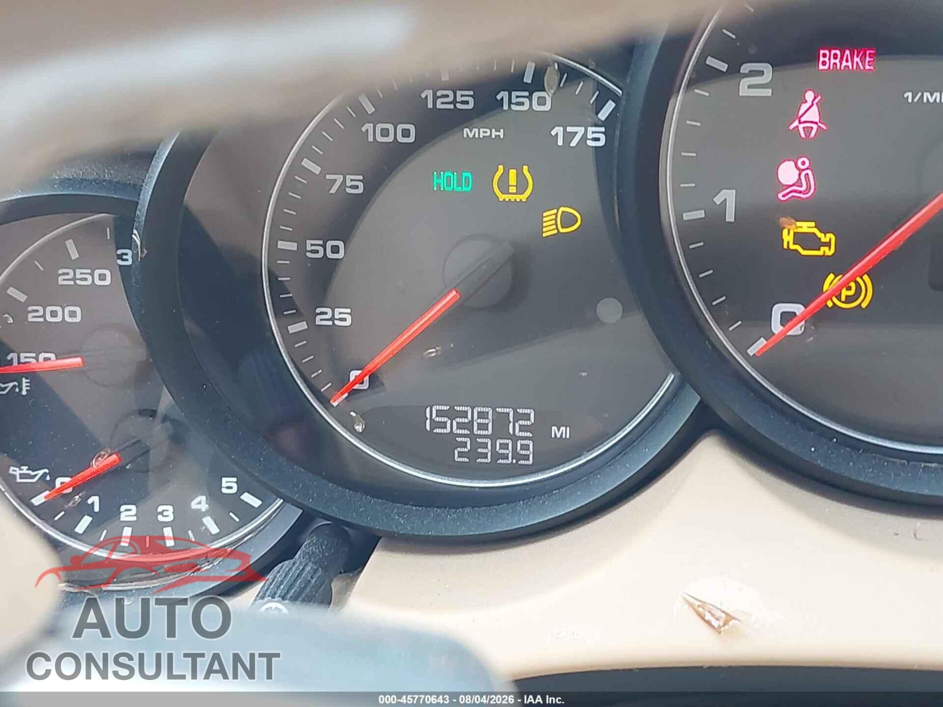 PORSCHE CAYENNE 2011 - WP1AA2A23BLA07554