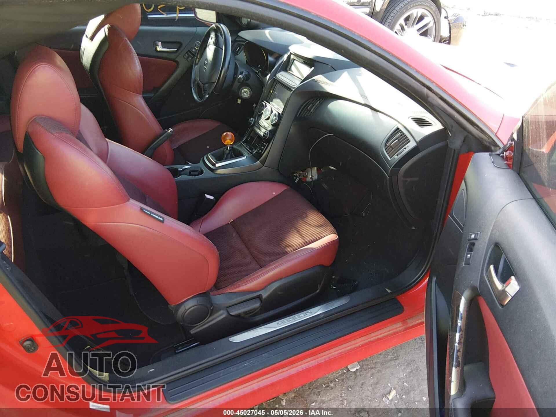 HYUNDAI GENESIS 2013 - KMHHT6KD9DU089784