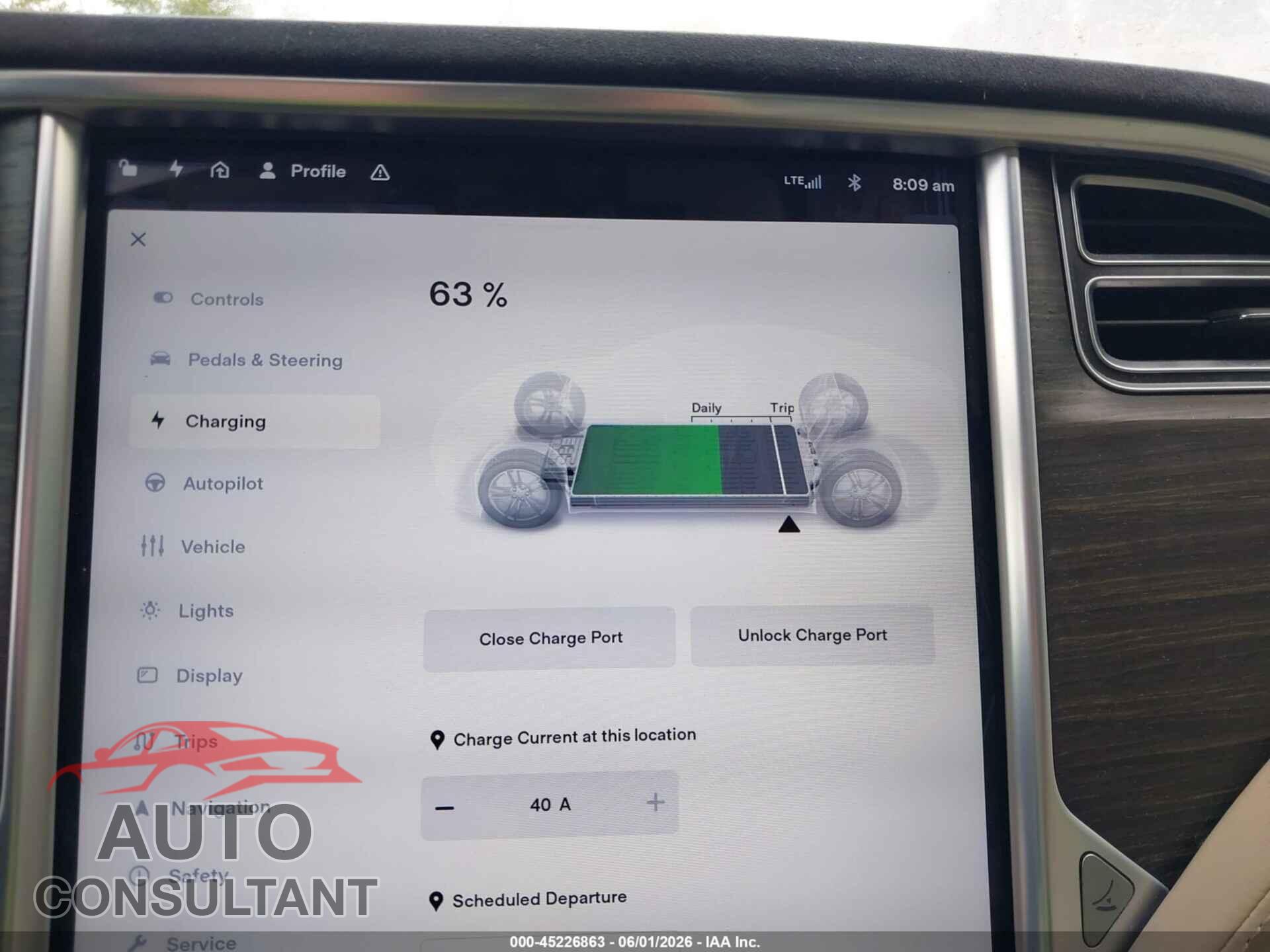 TESLA MODEL S 2015 - 5YJSA1E26FF119607