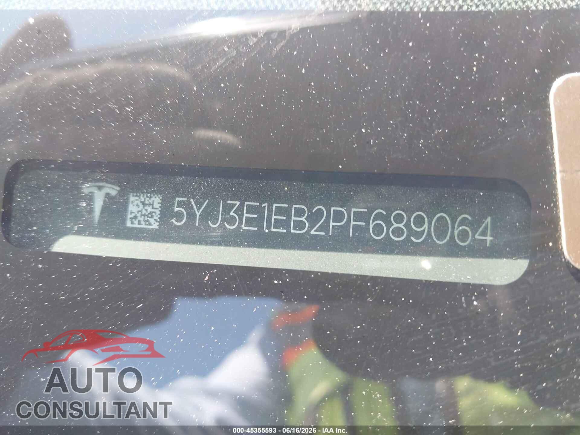 TESLA MODEL 3 2023 - 5YJ3E1EB2PF689064