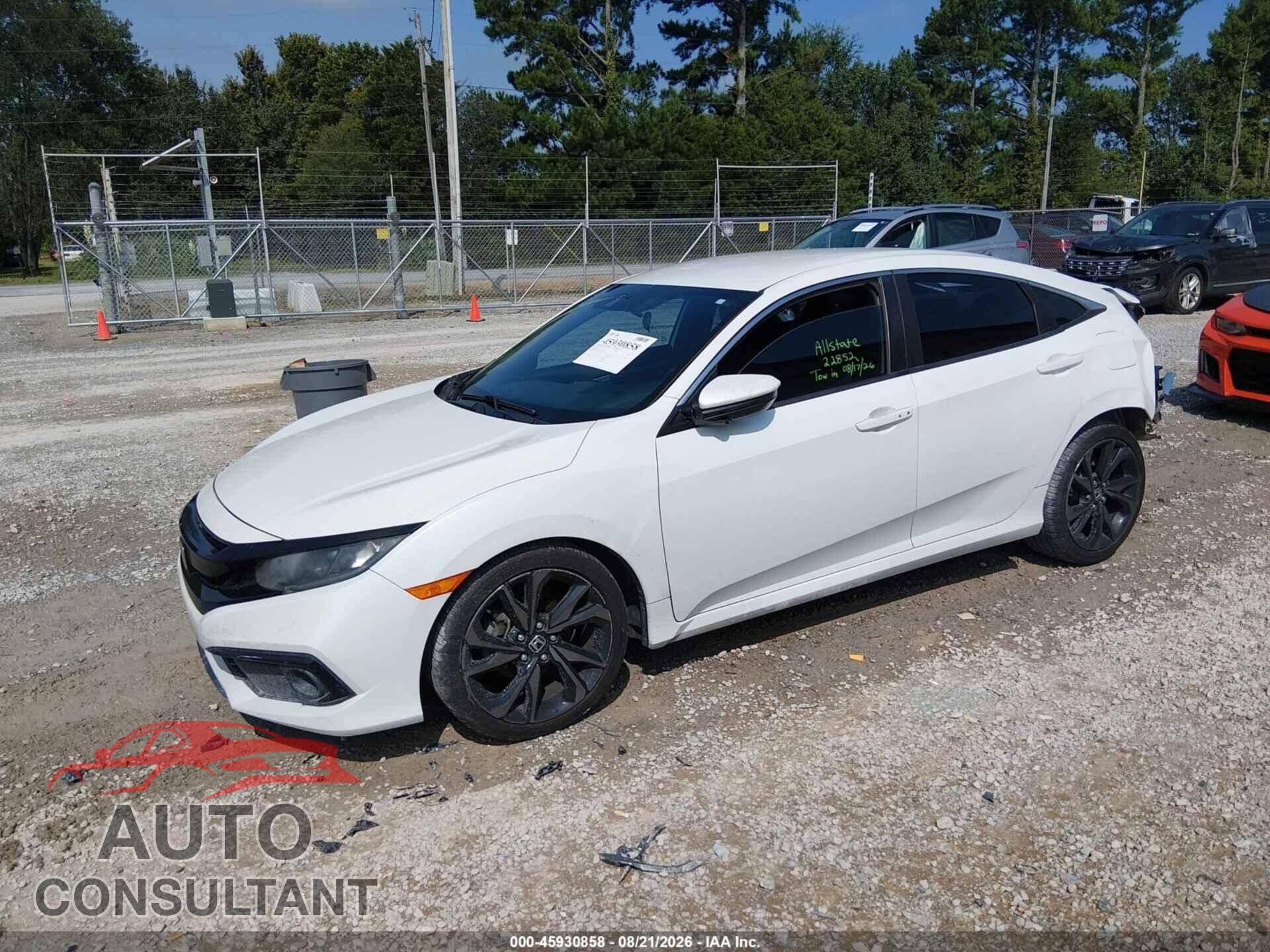 HONDA CIVIC 2019 - 19XFC2F84KE019414