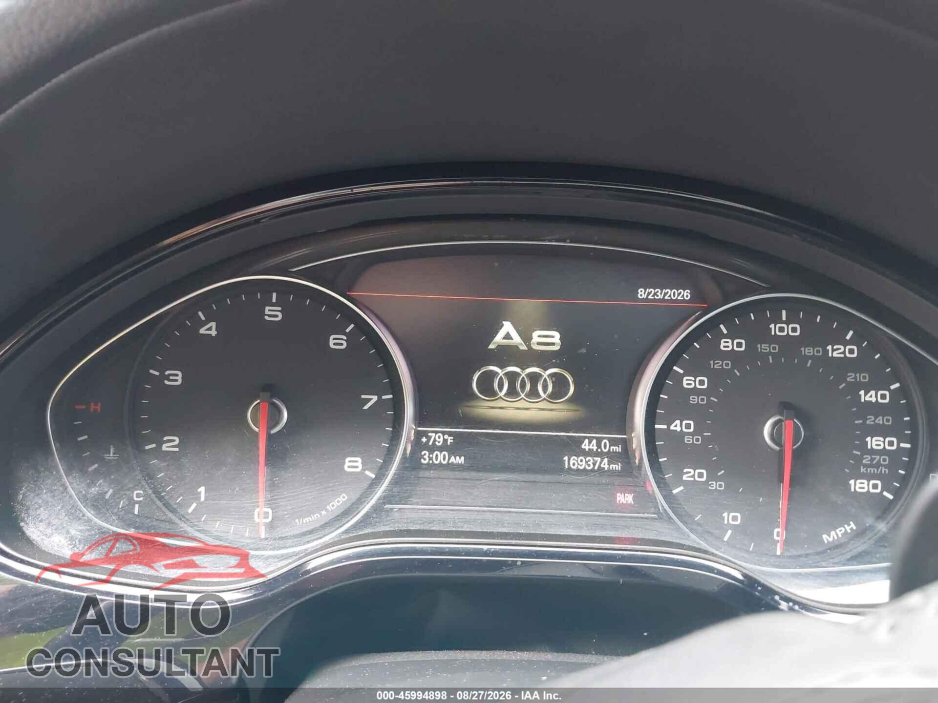 AUDI A8 L 2013 - WAURGAFD4DN002908