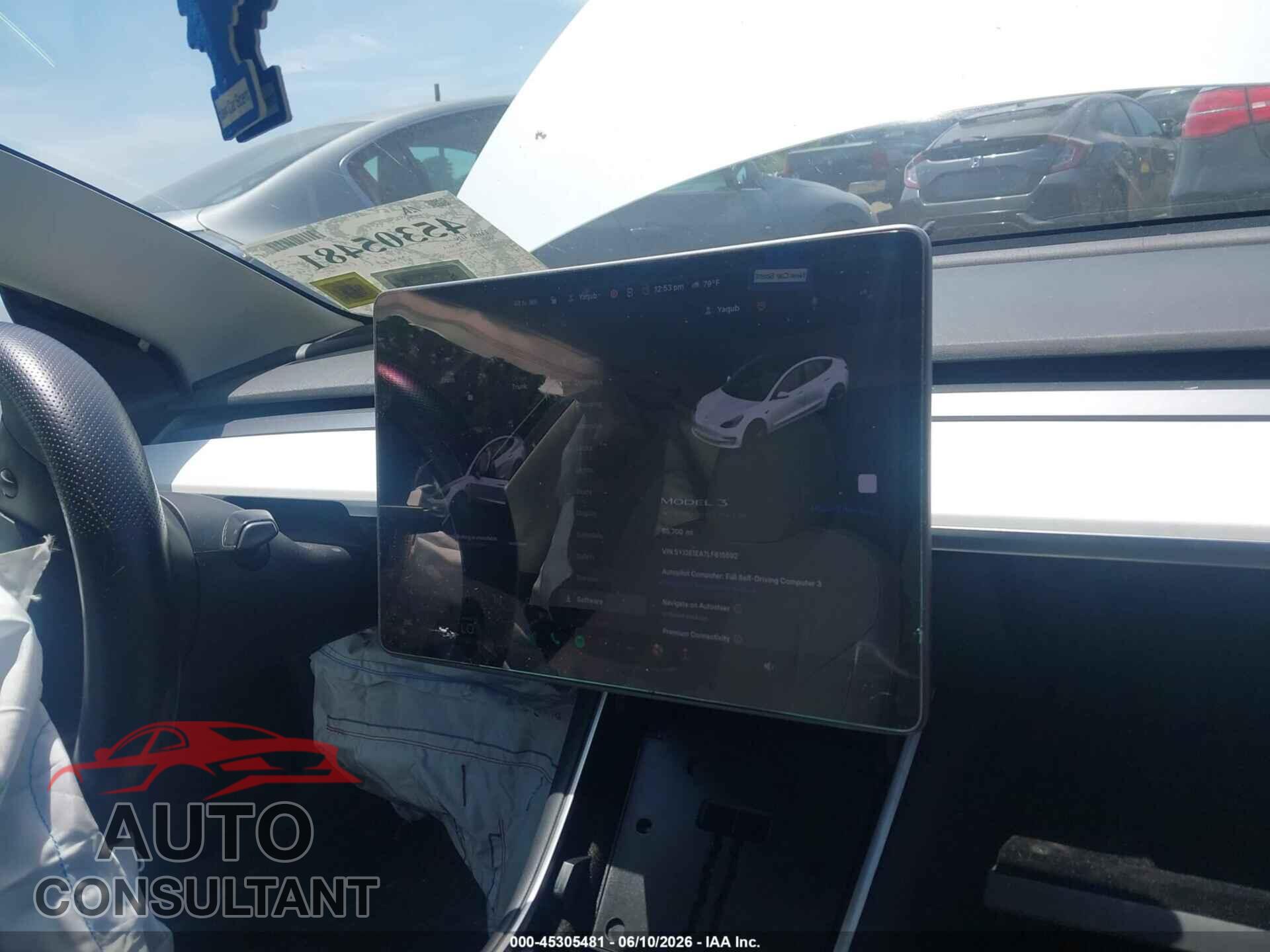 TESLA MODEL 3 2020 - 5YJ3E1EA7LF615592