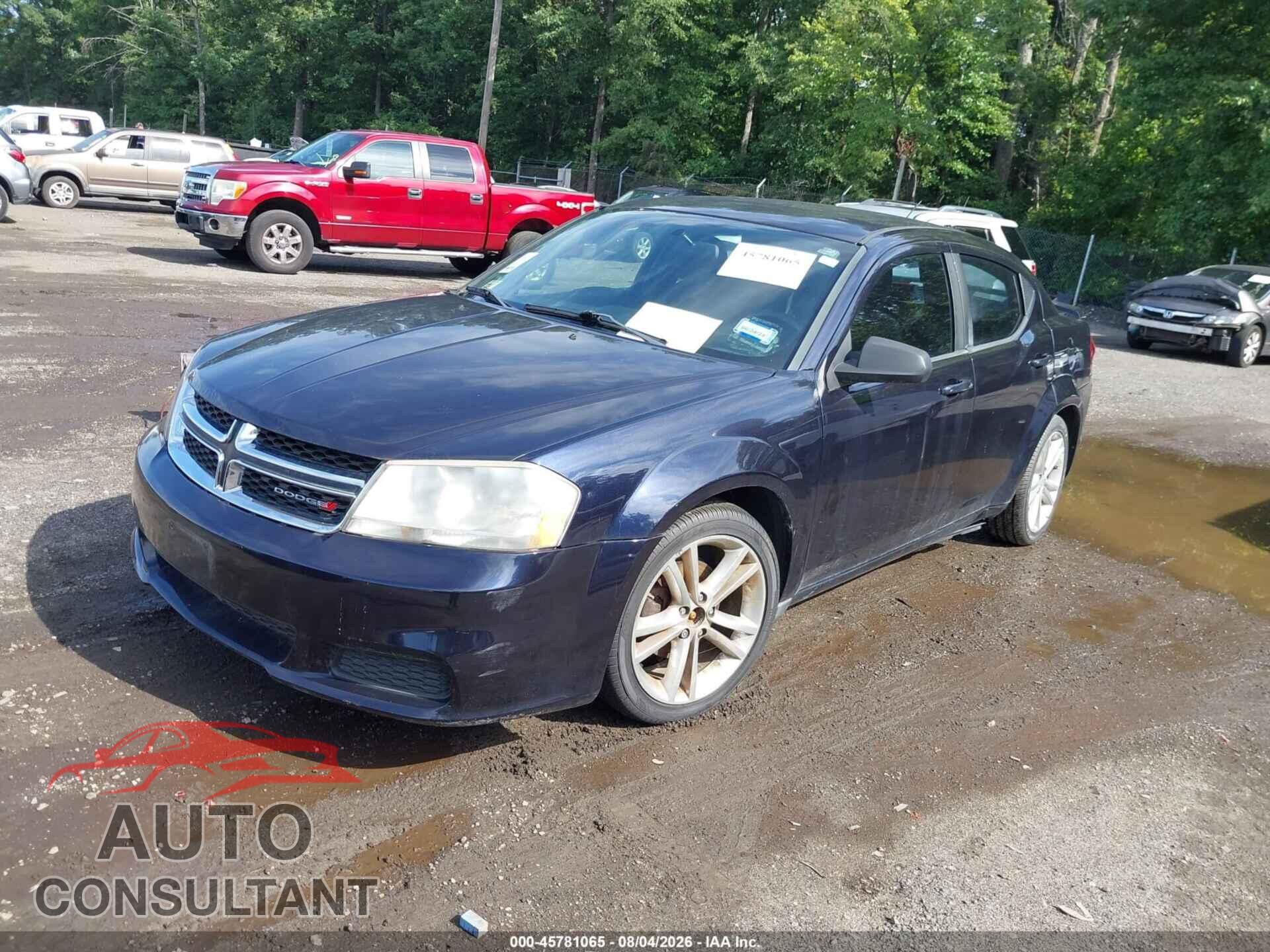 DODGE AVENGER 2012 - 1C3CDZAG3CN255075