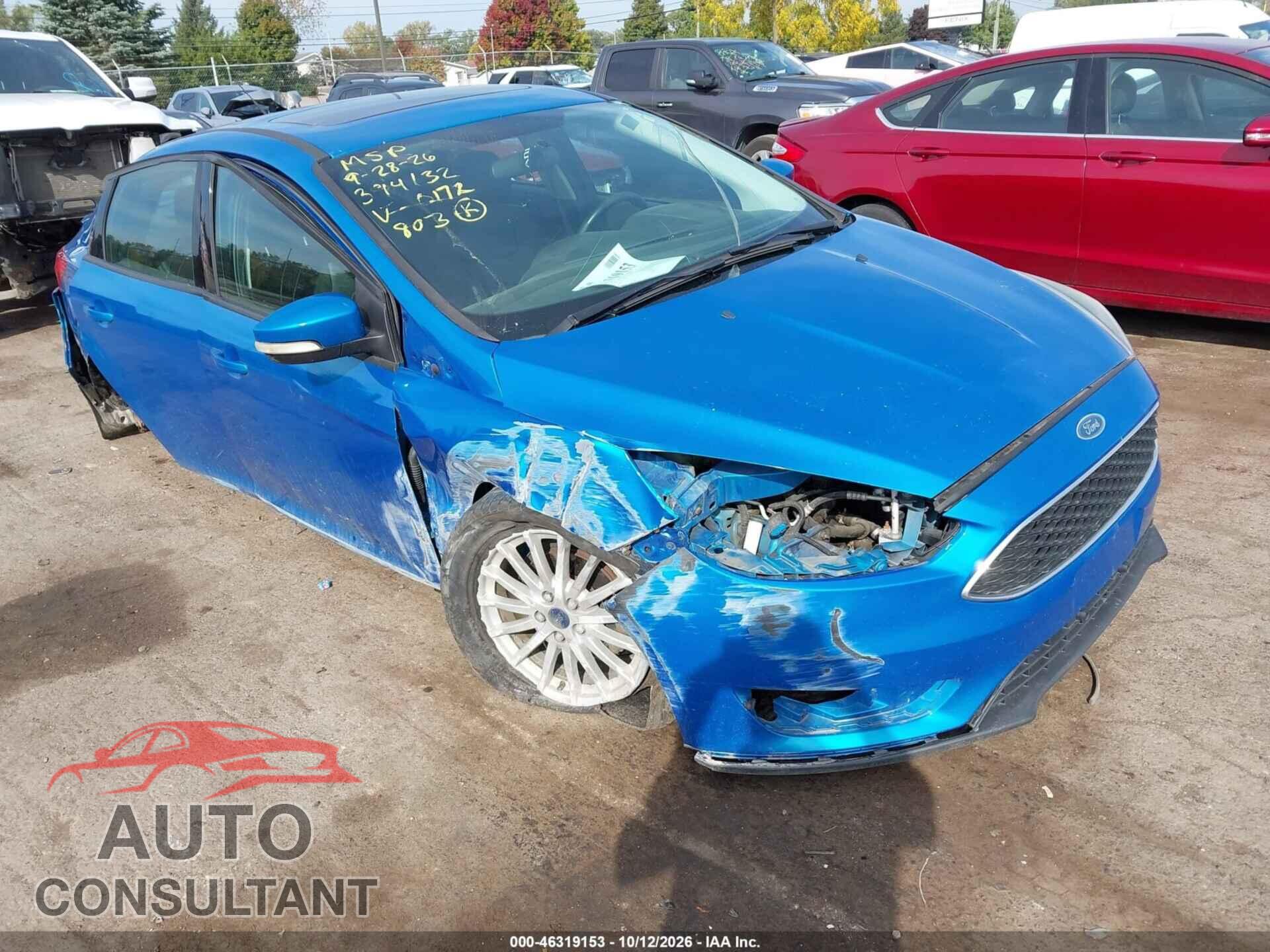 FORD FOCUS 2015 - 1FADP3F22FL200172