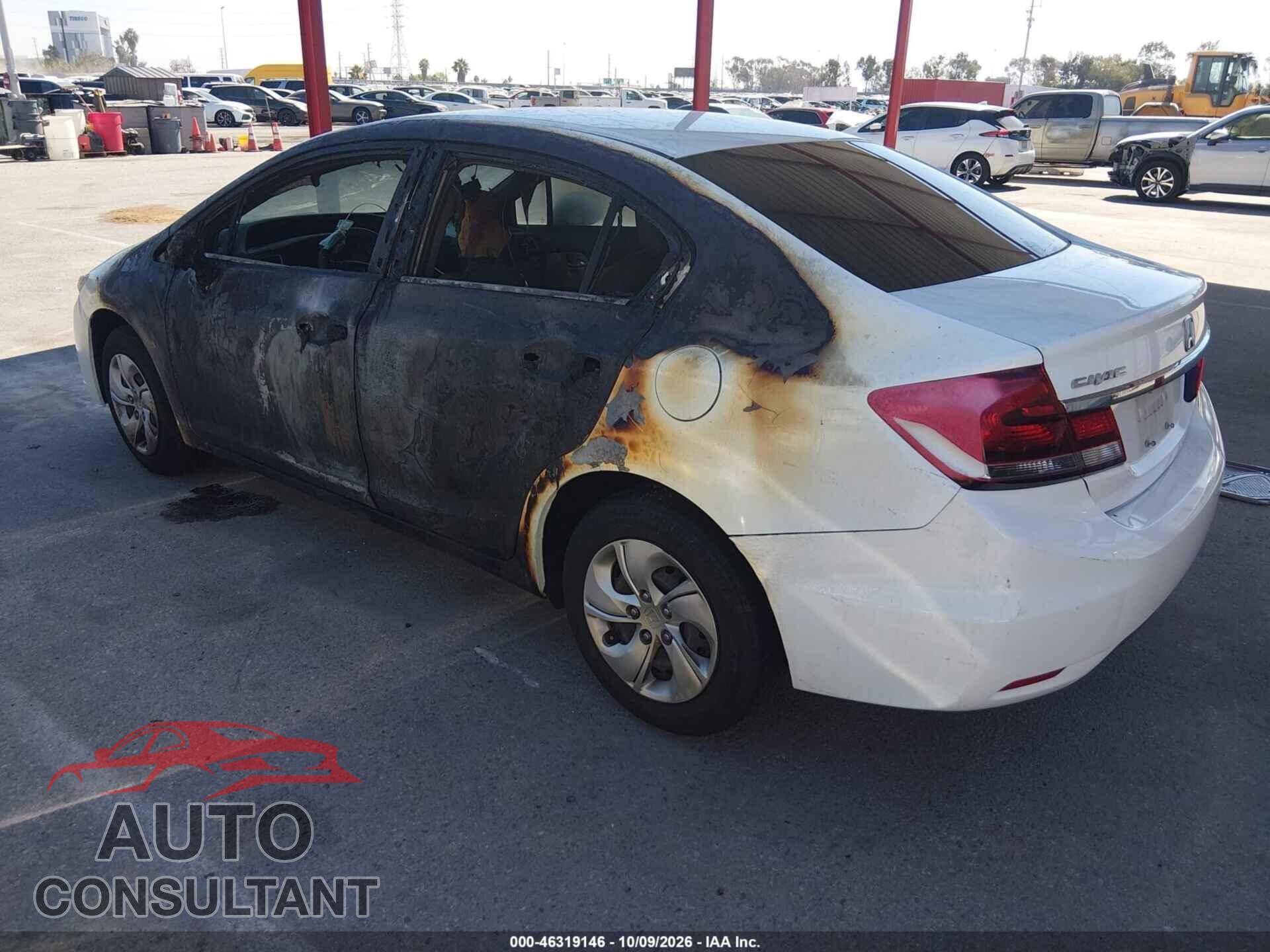 HONDA CIVIC 2013 - 19XFB2F51DE203253
