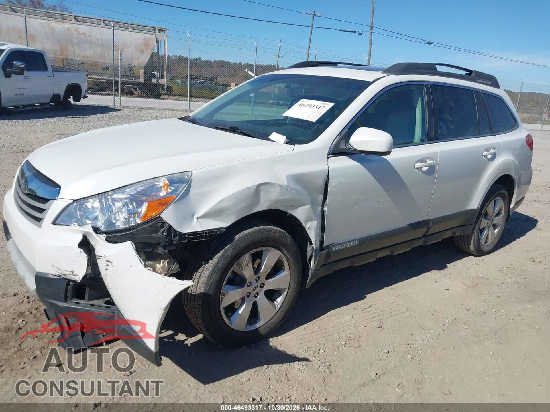 SUBARU OUTBACK 2012 - 4S4BRCLC9C3206647