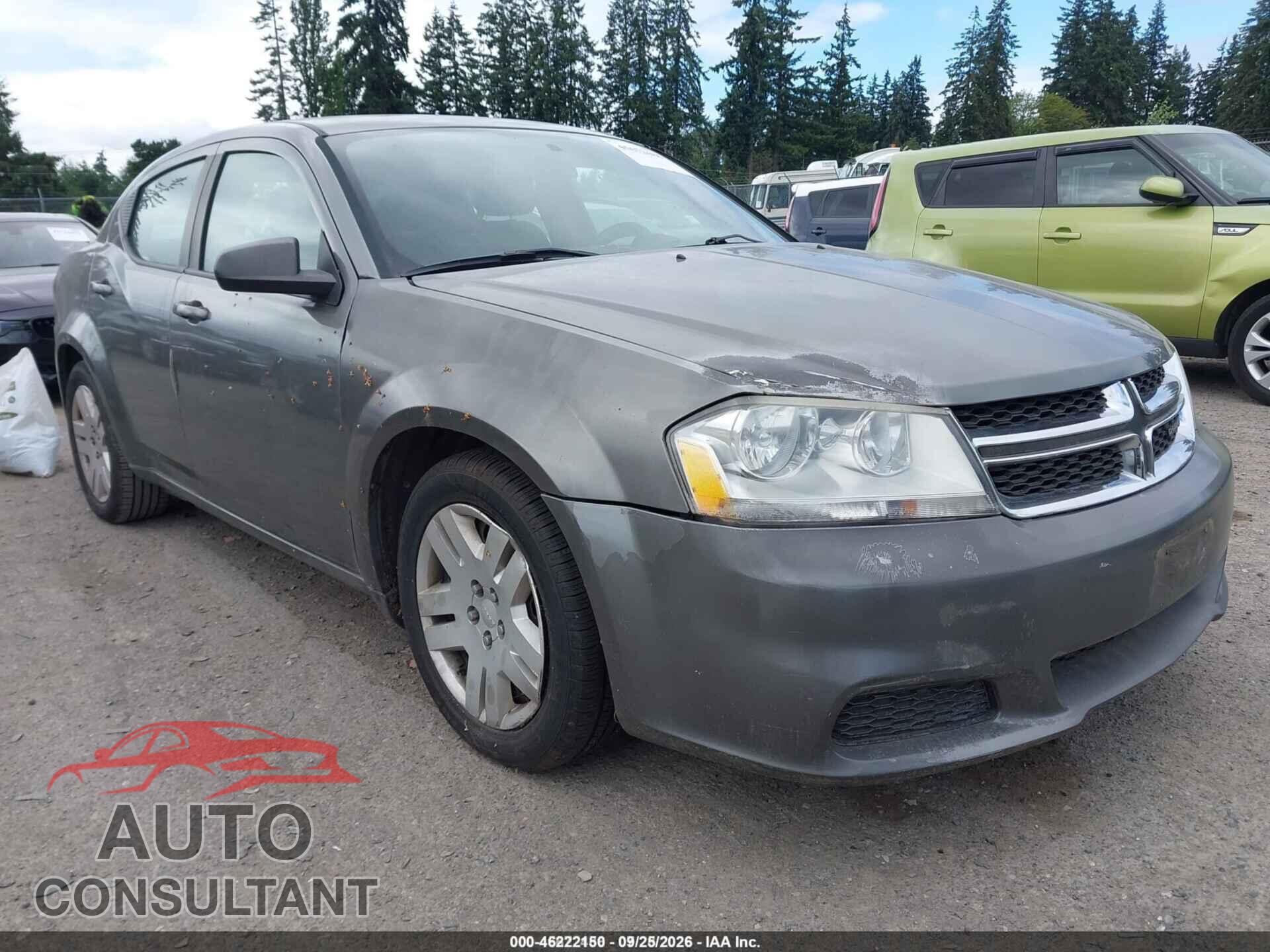 DODGE AVENGER 2012 - 1C3CDZAB3CN259650