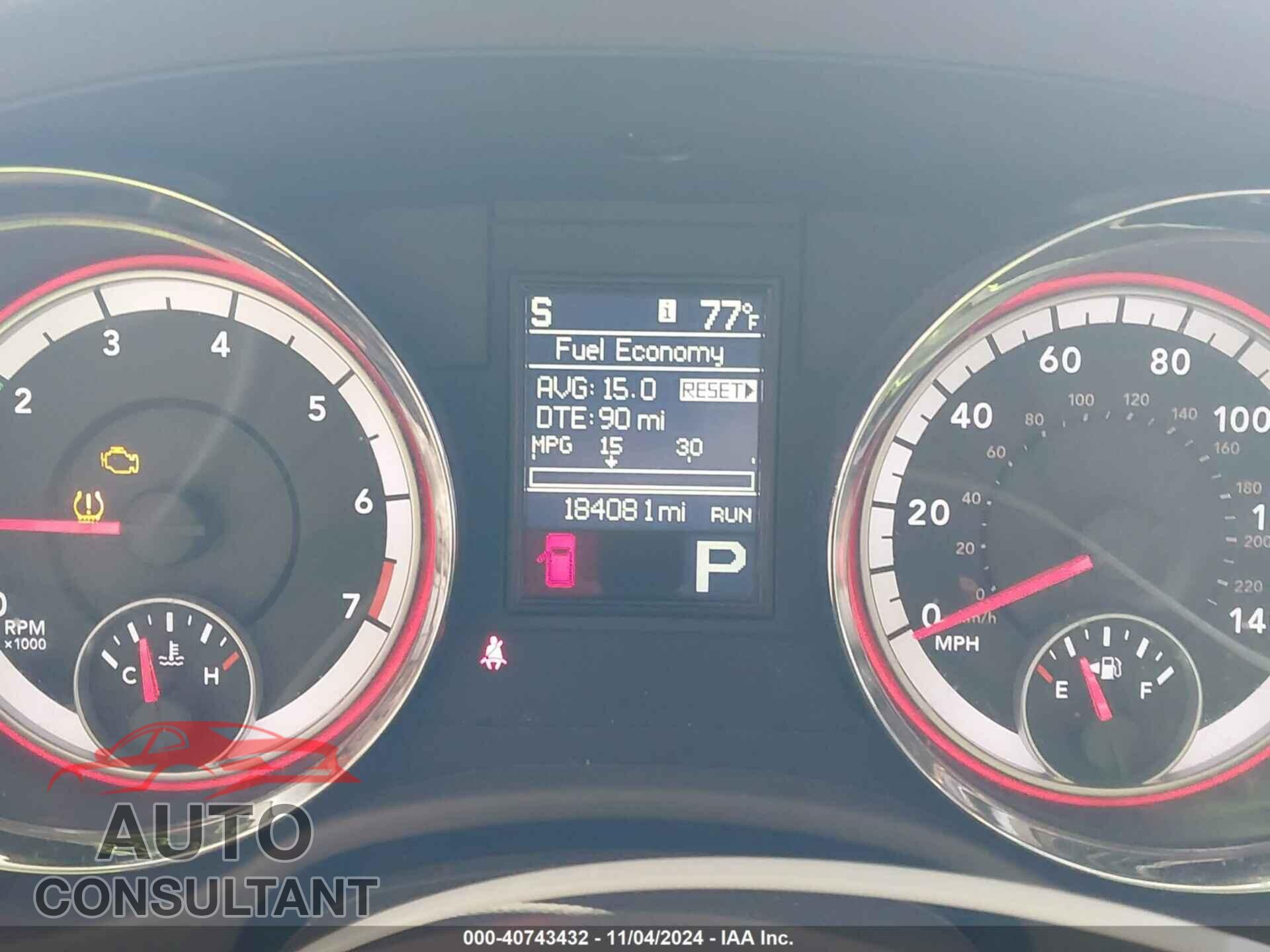DODGE DURANGO 2012 - 1C4RDHDG1CC181002