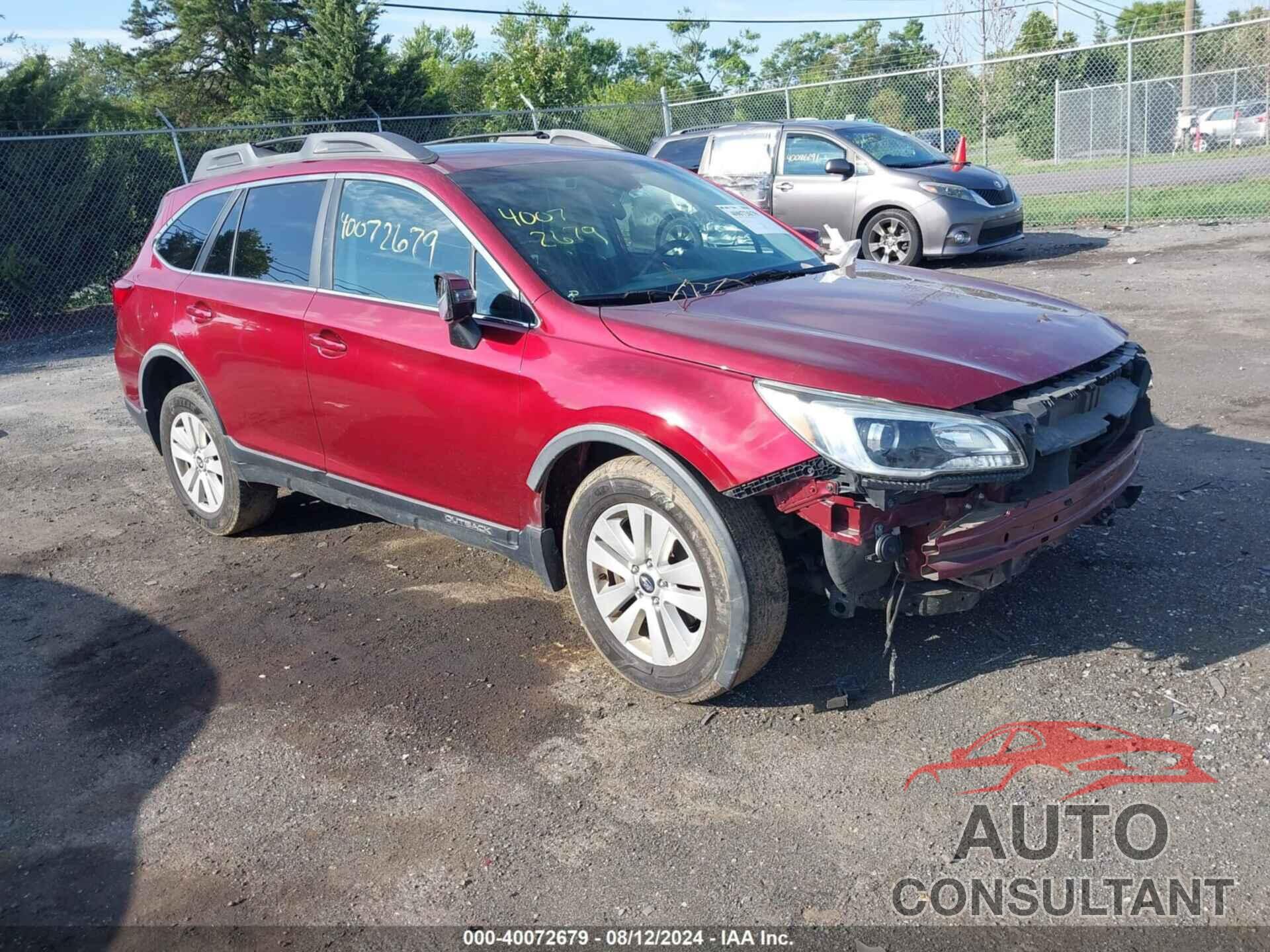 SUBARU OUTBACK 2016 - 4S4BSAHC0G3323671