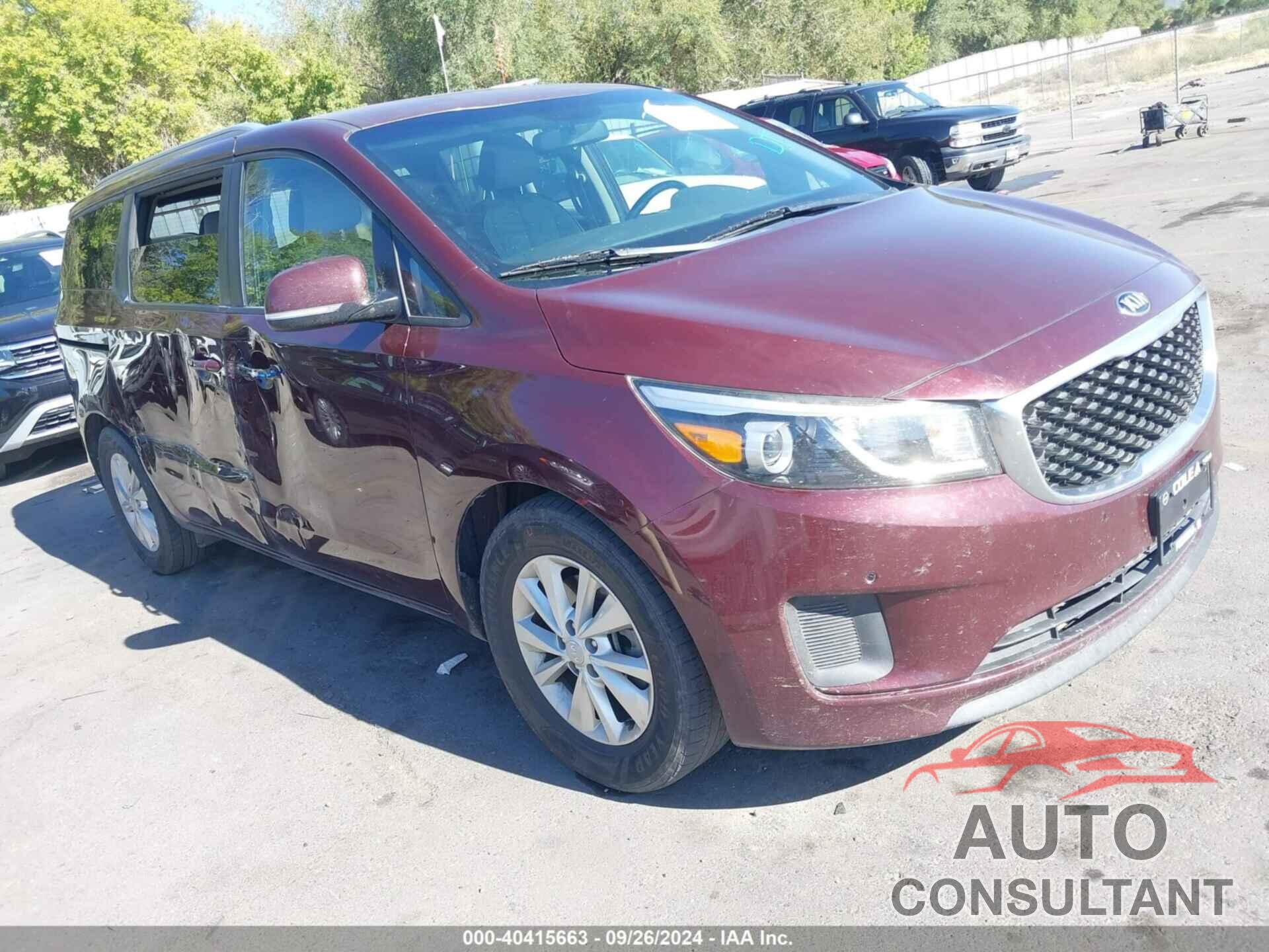 KIA SEDONA 2017 - KNDMB5C12H6339512