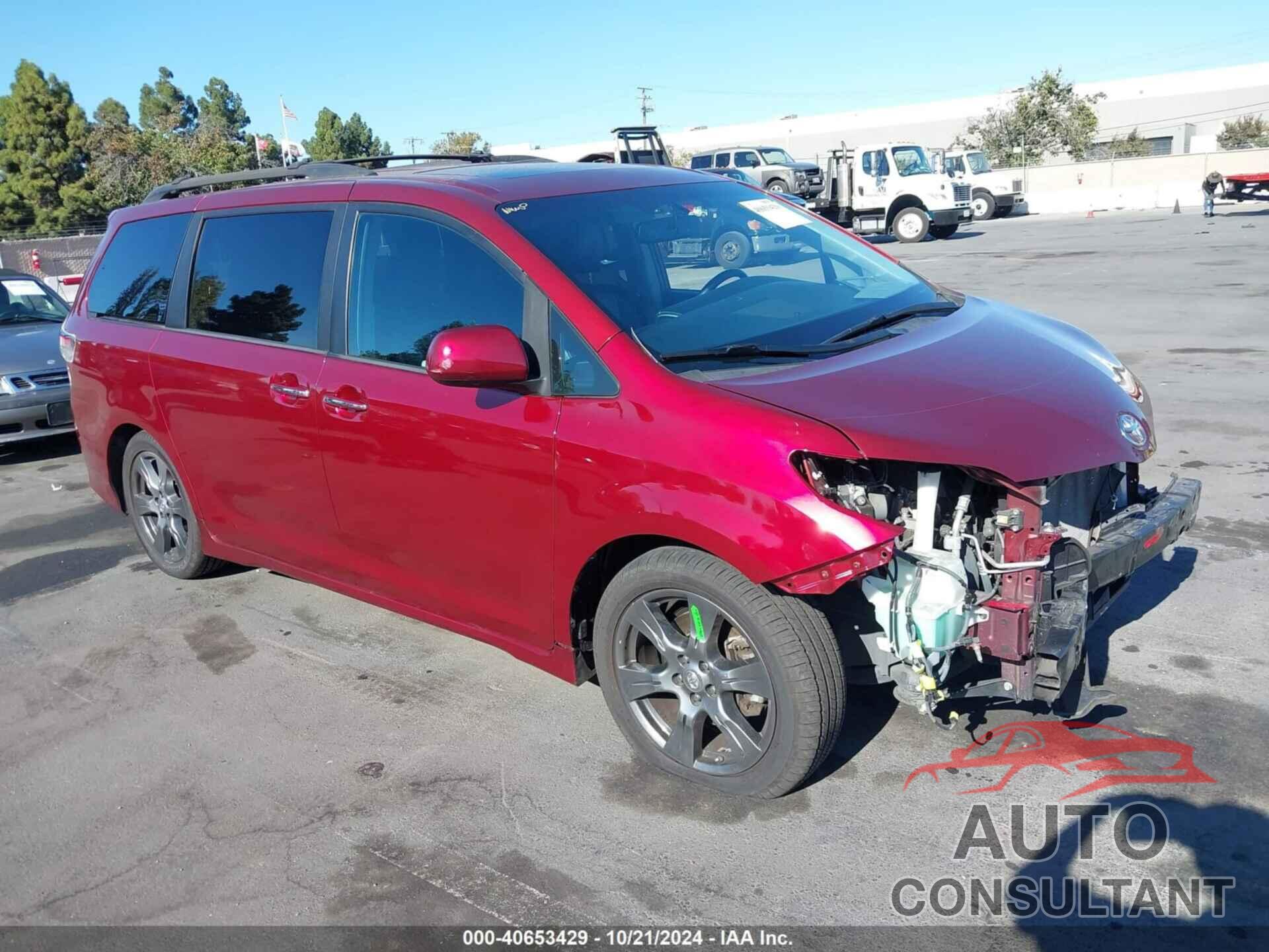 TOYOTA SIENNA 2017 - 5TDXZ3DC8HS816294