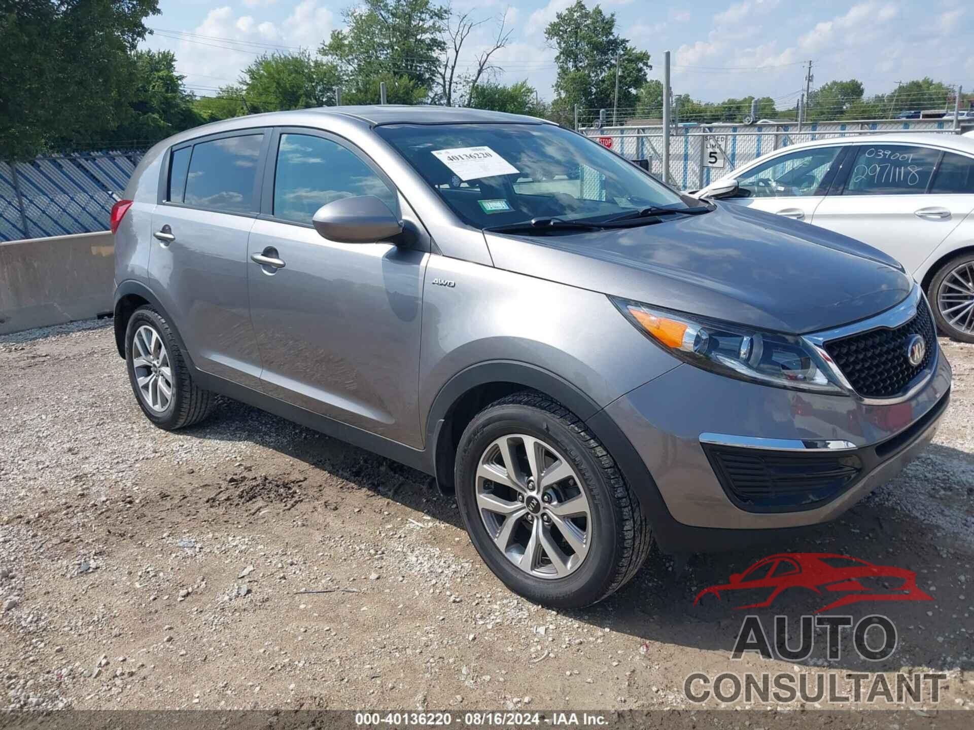 KIA SPORTAGE 2016 - KNDPBCAC0G7851400