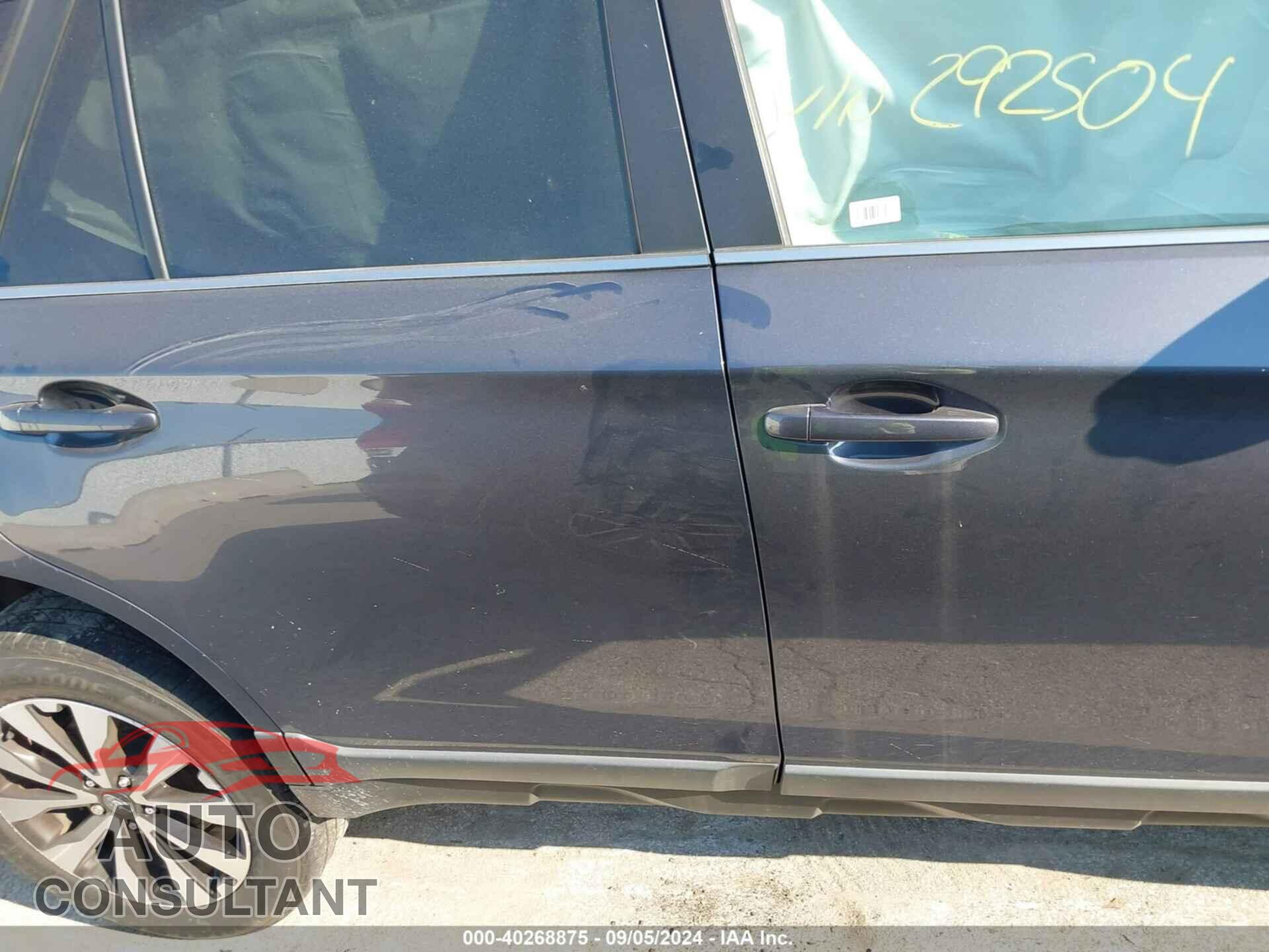SUBARU OUTBACK 2015 - 4S4BSBNCXF3292504
