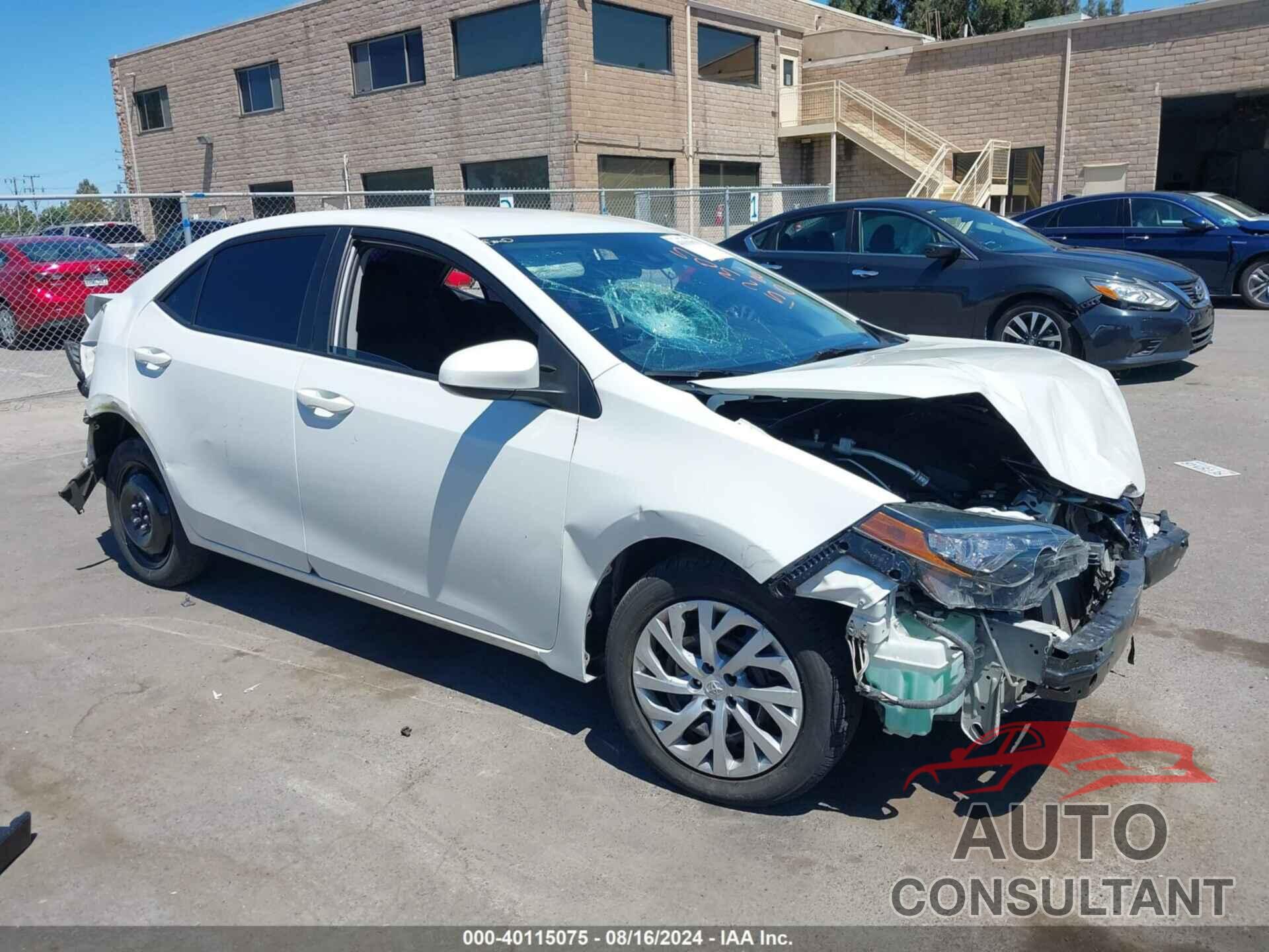 TOYOTA COROLLA 2017 - 5YFBURHE8HP622204