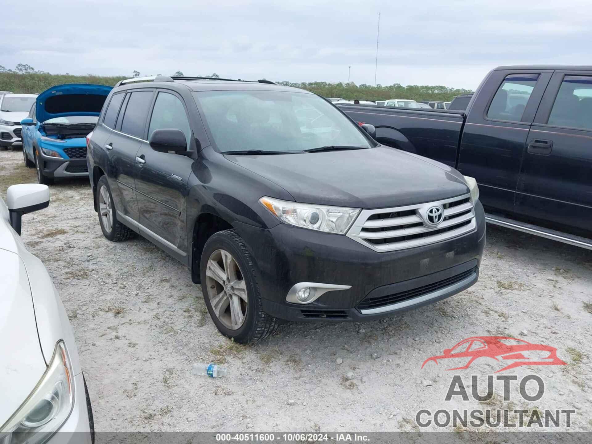 TOYOTA HIGHLANDER 2012 - 5TDDK3EHXCS167009