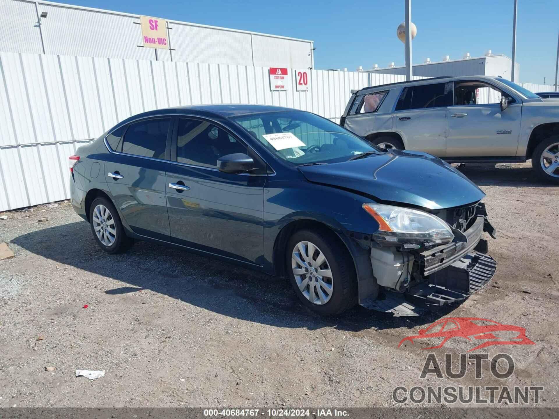 NISSAN SENTRA 2013 - 1N4AB7AP6DN907028